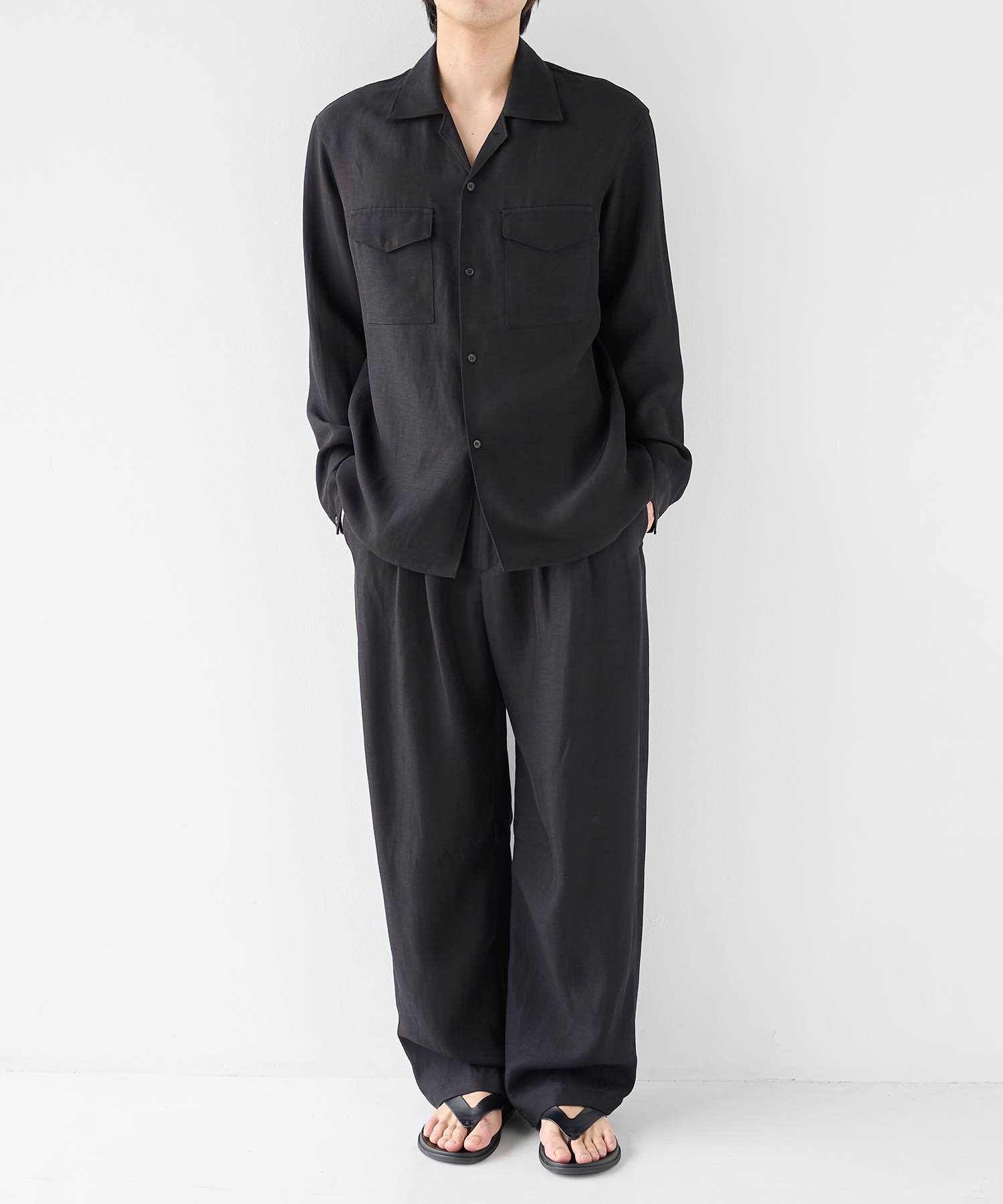 Noseason Linen Open Shirts STUDIOUS