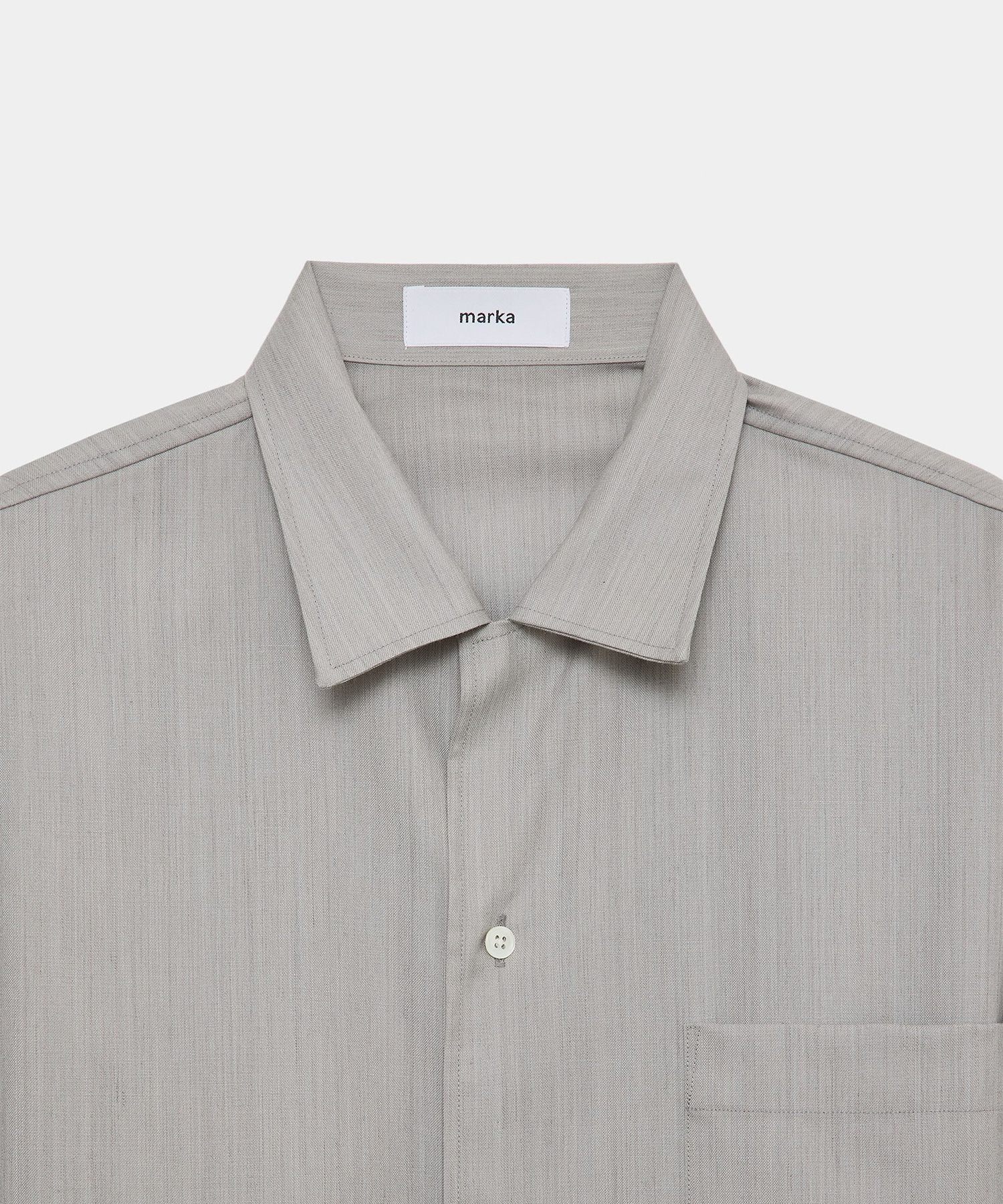 OPEN COLLAR L/S SHIRT WITH HEM TAB MARKAWARE/marka