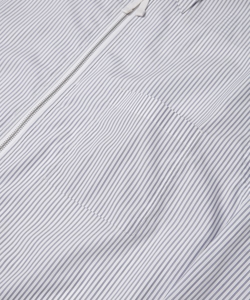 COTTON STRIPE ZIP-UP SHIRTS COMME des GARCONS HOMME