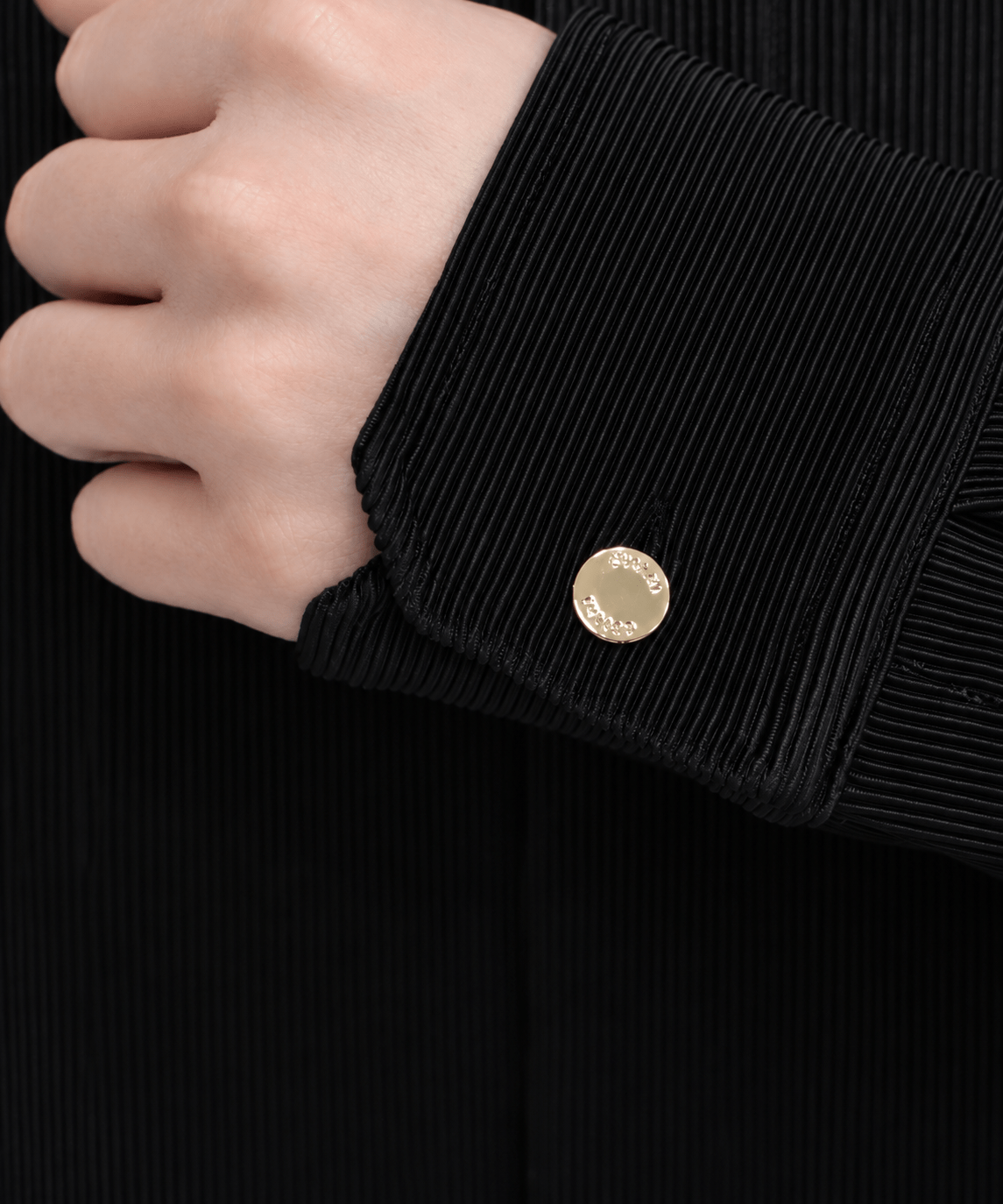 別注 Cord Pique Chin Tab Long Sleeve Shirt CULLNI
