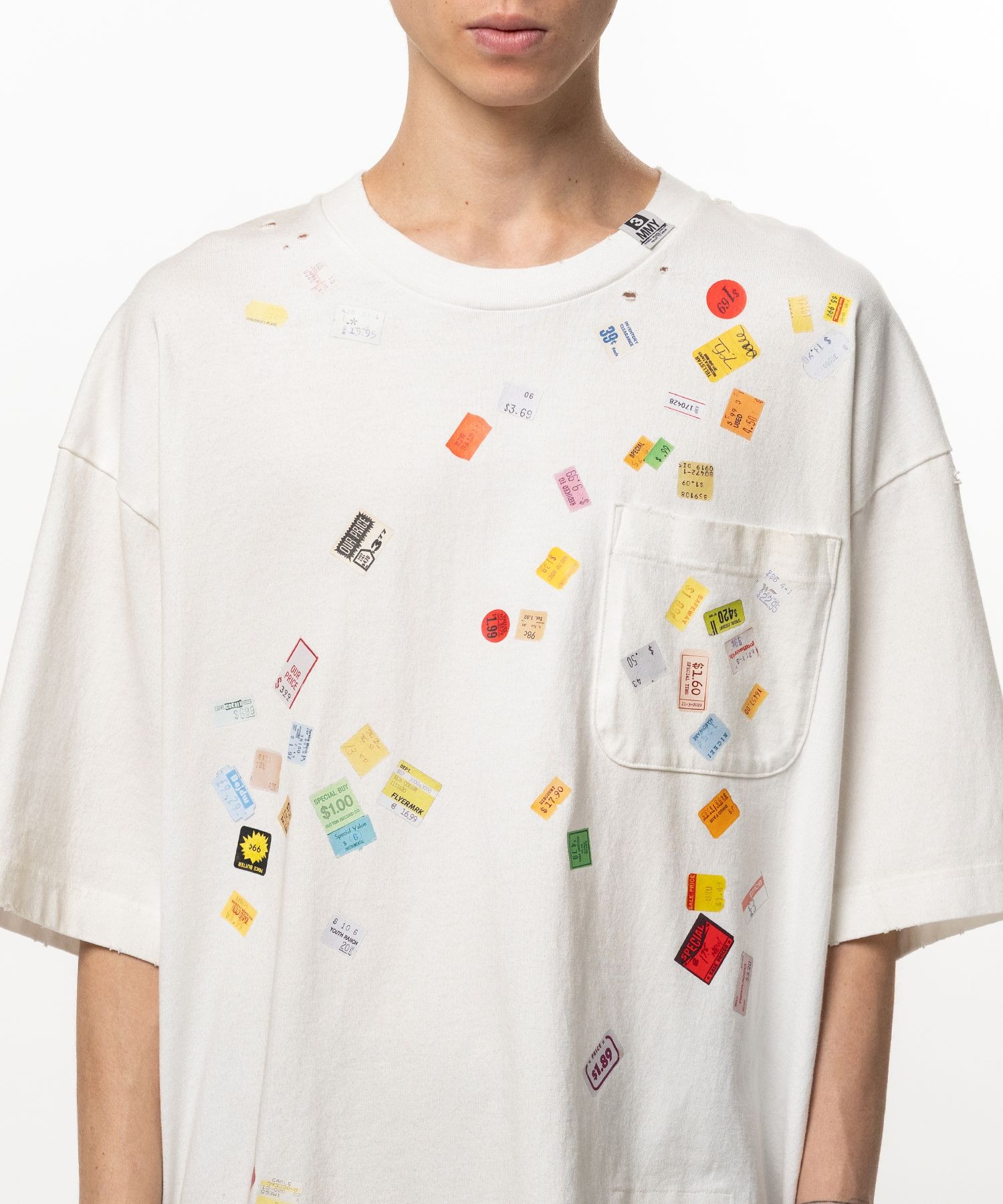 PRICE STICKER TEE Maison MIHARA YASUHIRO