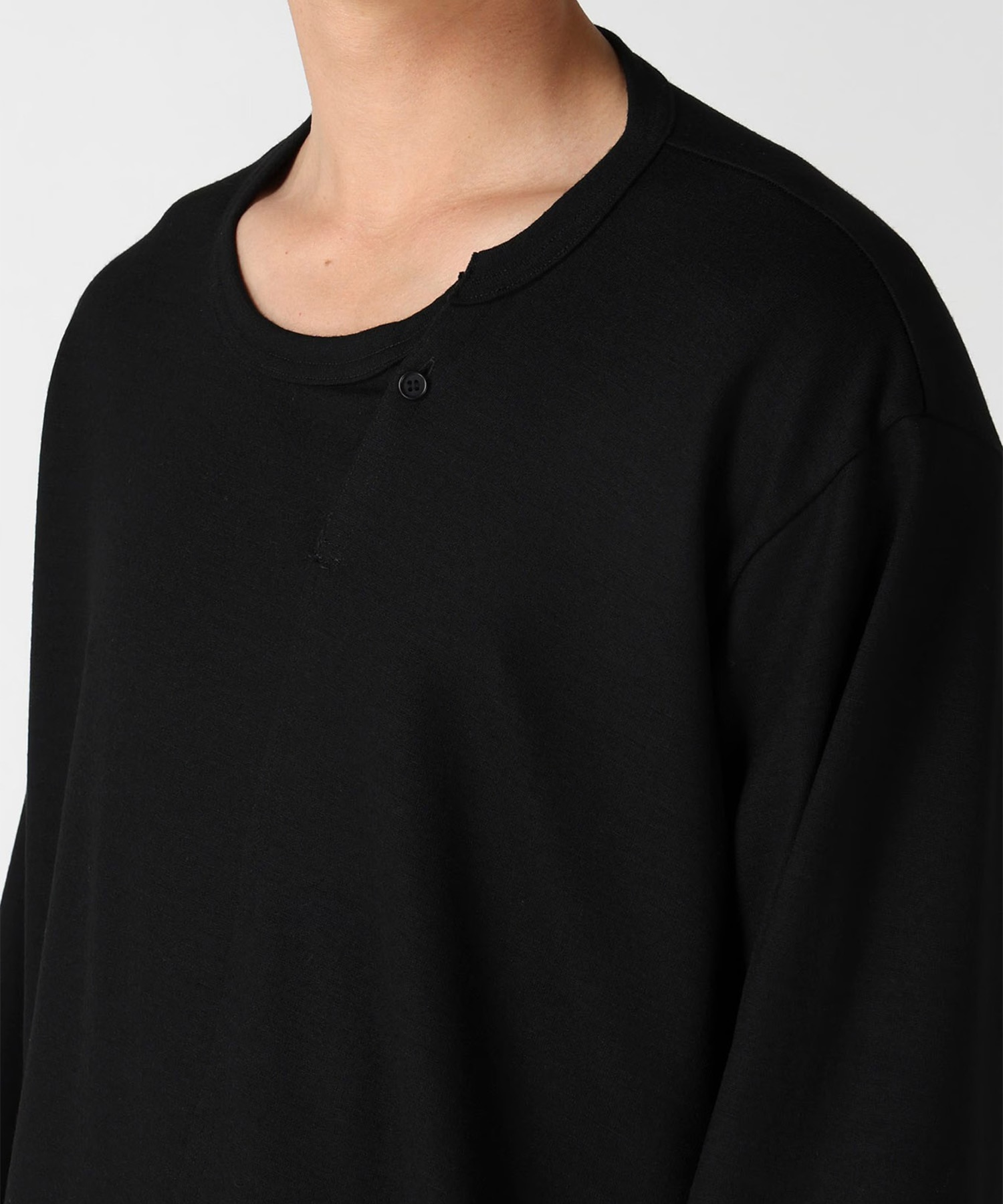 RE DIAGONAL PANEL LING SLEEVE Yohji Yamamoto