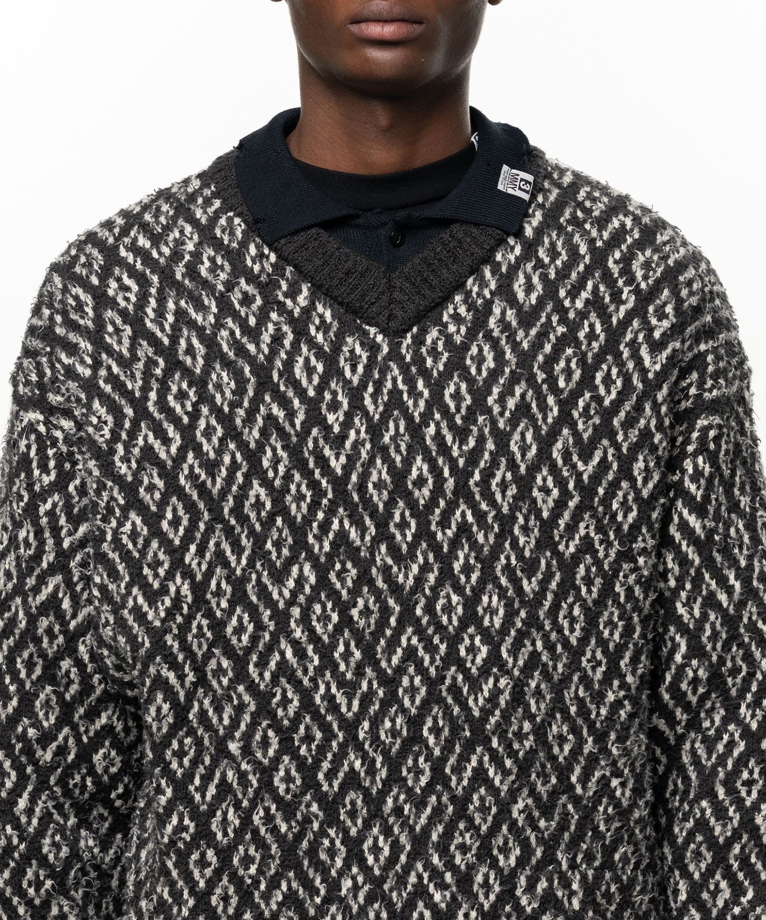 LAYERED KNIT PULLOVER Maison MIHARA YASUHIRO