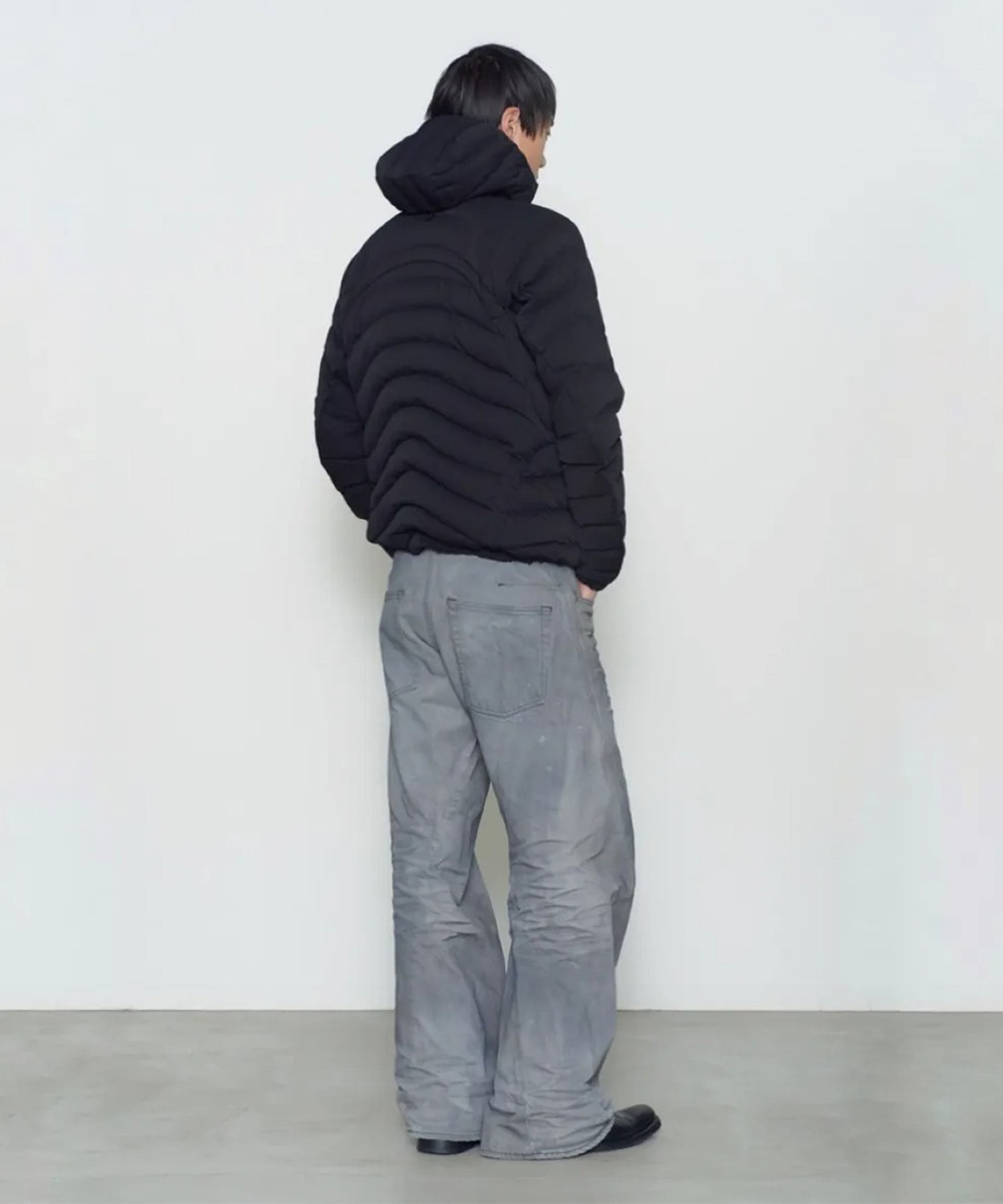 3D TWISTED WIDE LEG JEANS NVRFRGT