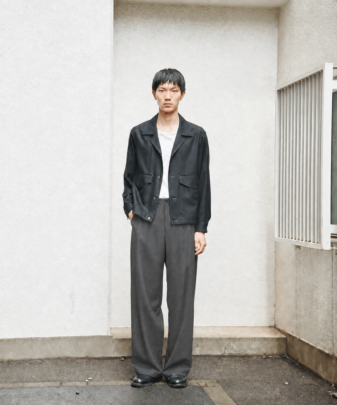 Wool Smart Straight Slacks STUDIOUS