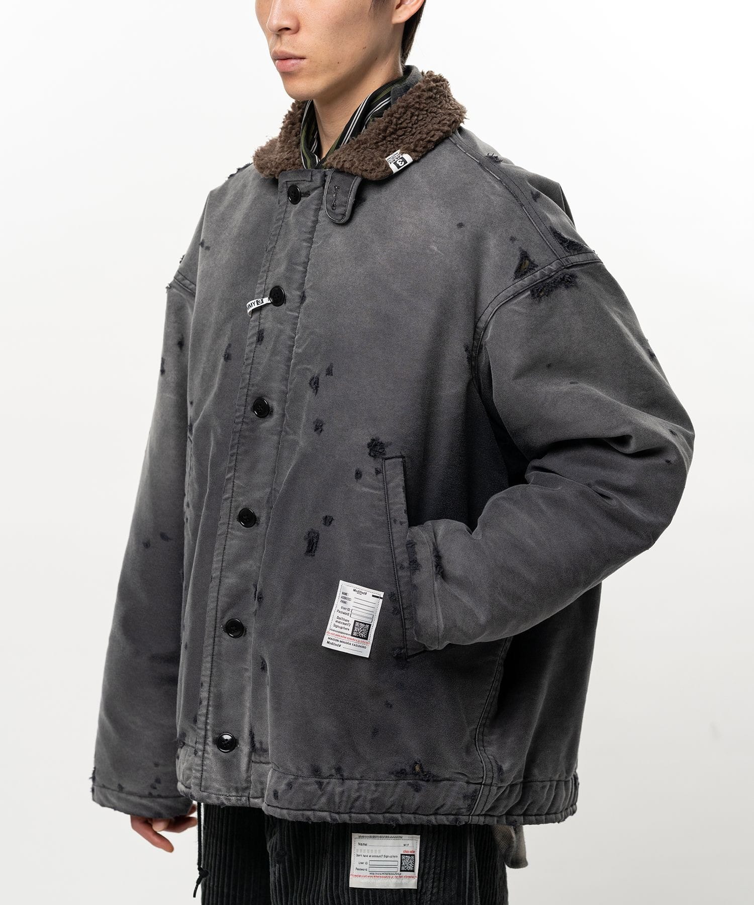 SUN FADED MILITARY BL Maison MIHARA YASUHIRO