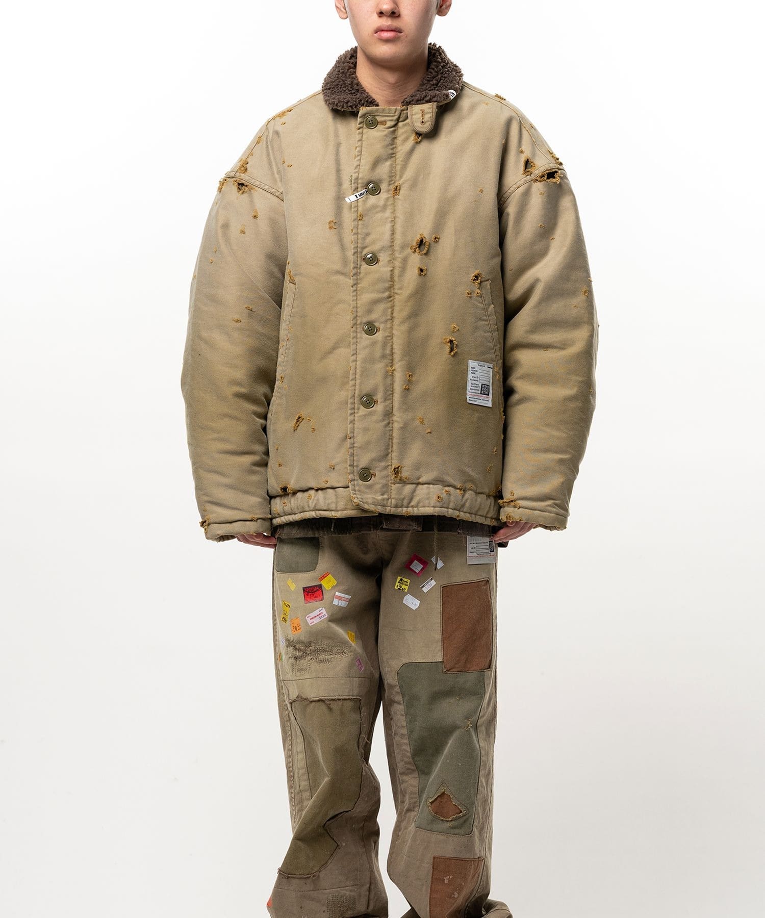 SUN FADED MILITARY BL Maison MIHARA YASUHIRO