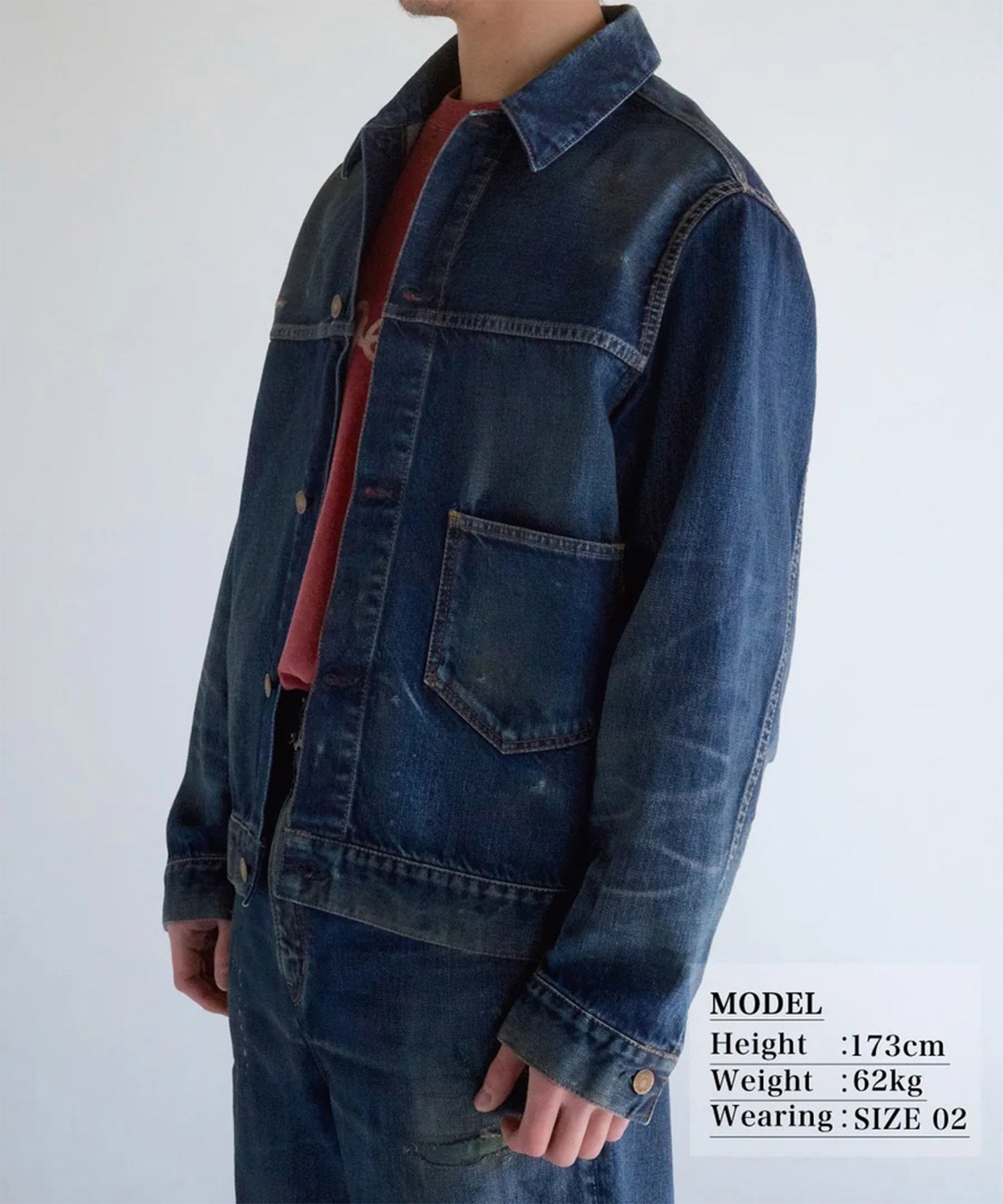 DAMAGED DENIM JACKET ANACHRONORM