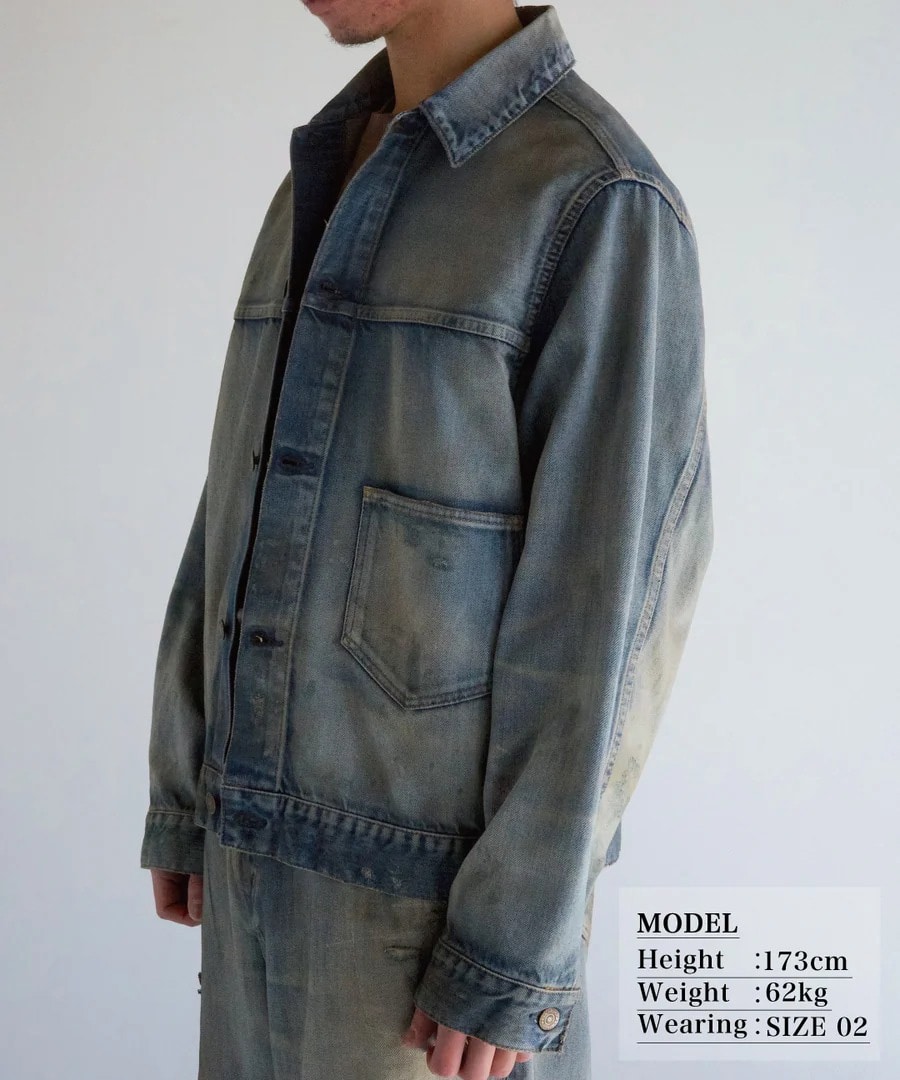 DAMAGED DENIM JACKET ANACHRONORM