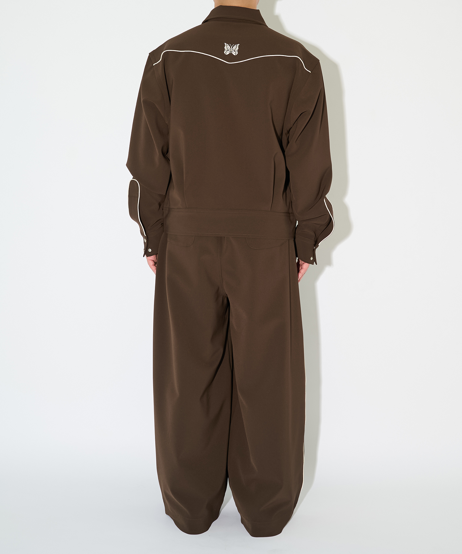 別注 Piping Cowboy Jacket-Poly Double Cloth NEEDLES