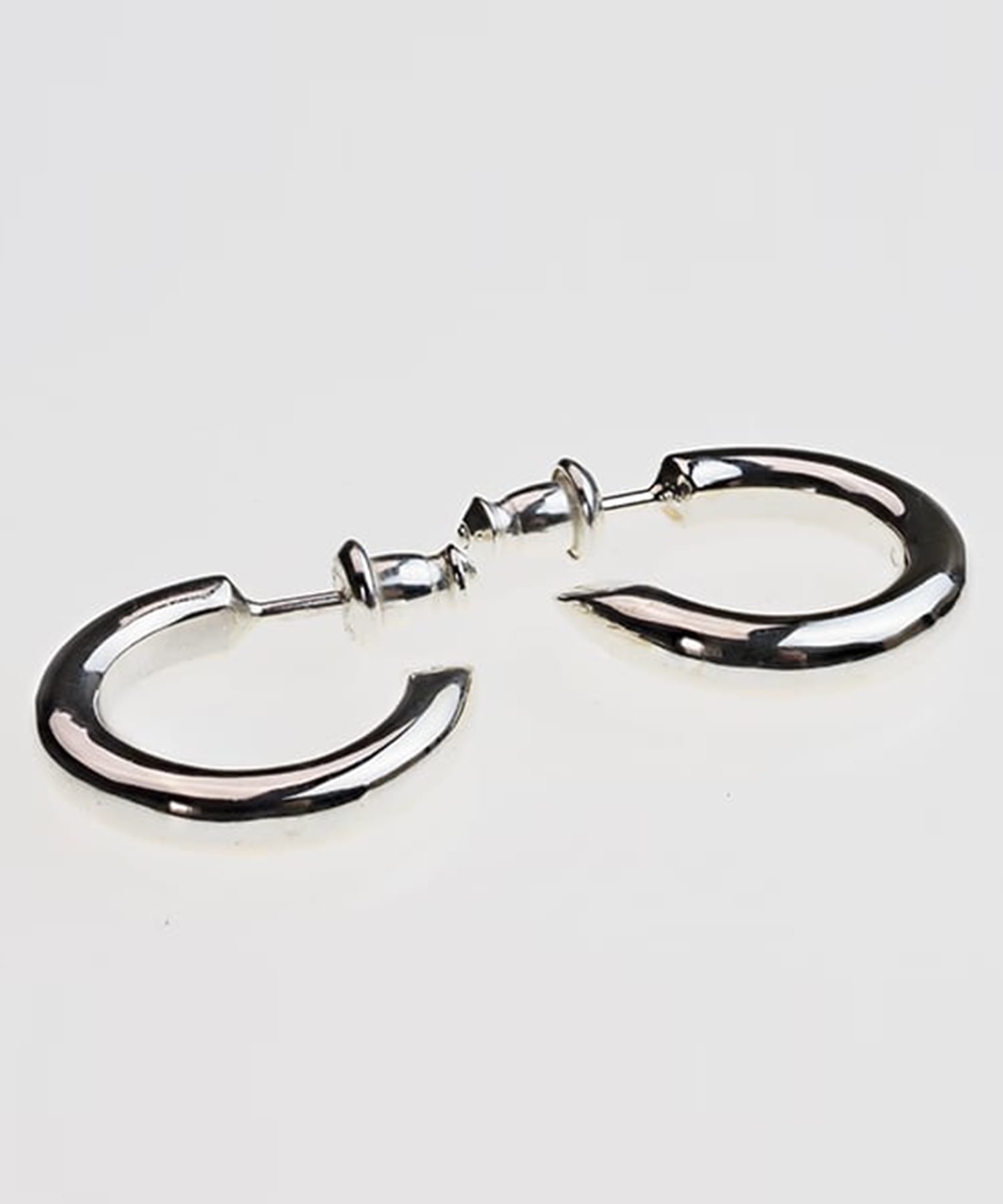 PI-001 Round earring (Small)　線径3.5mm (右耳用) WAKAN SILVER SMITH