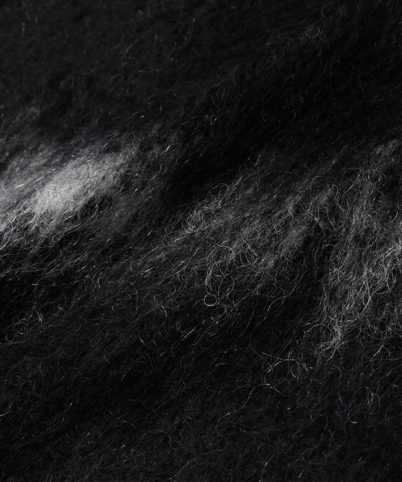 jacquard shaggy knit crew neck and wander