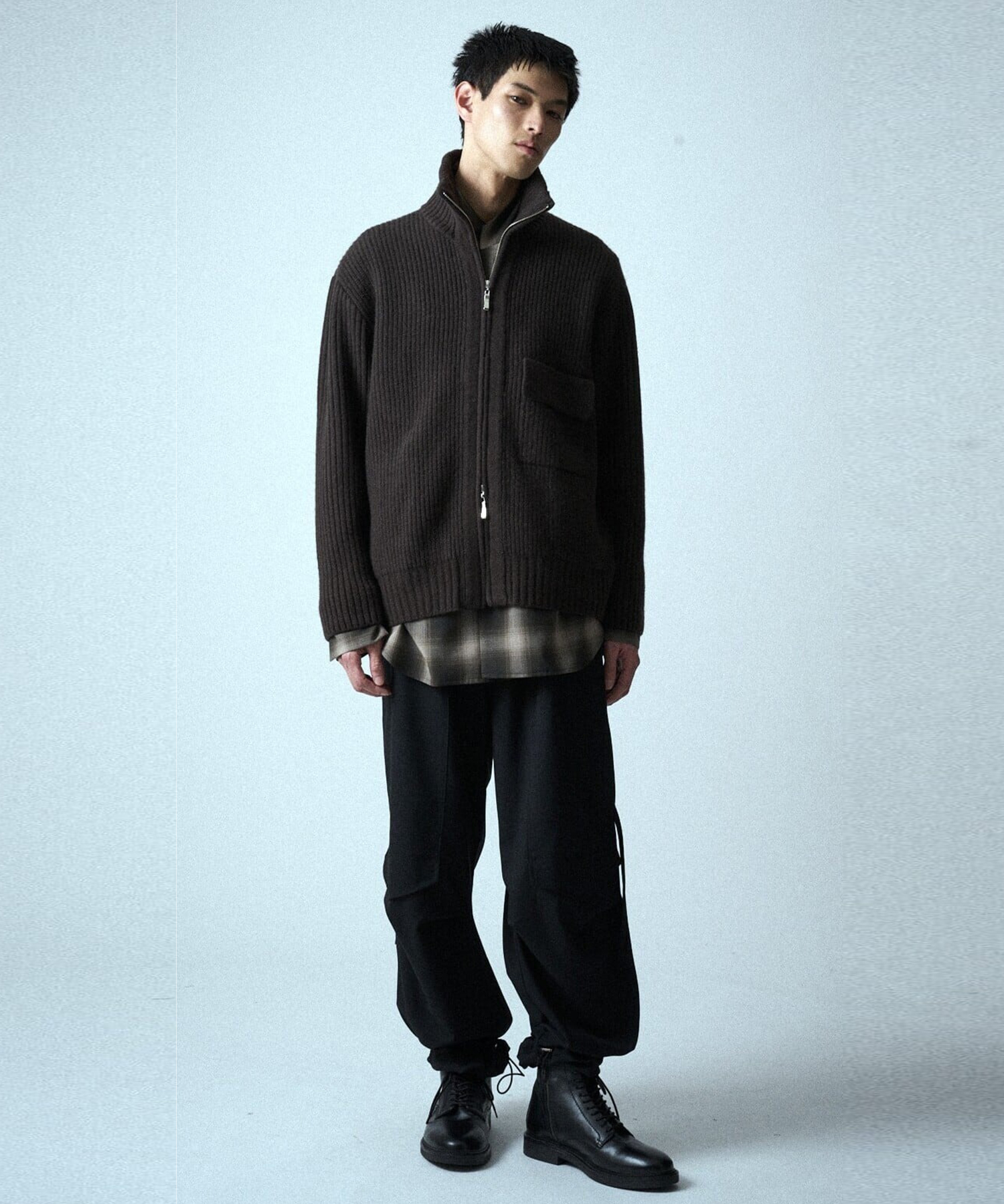 ZIP High Neck Drivers Knit UJOH HOMME