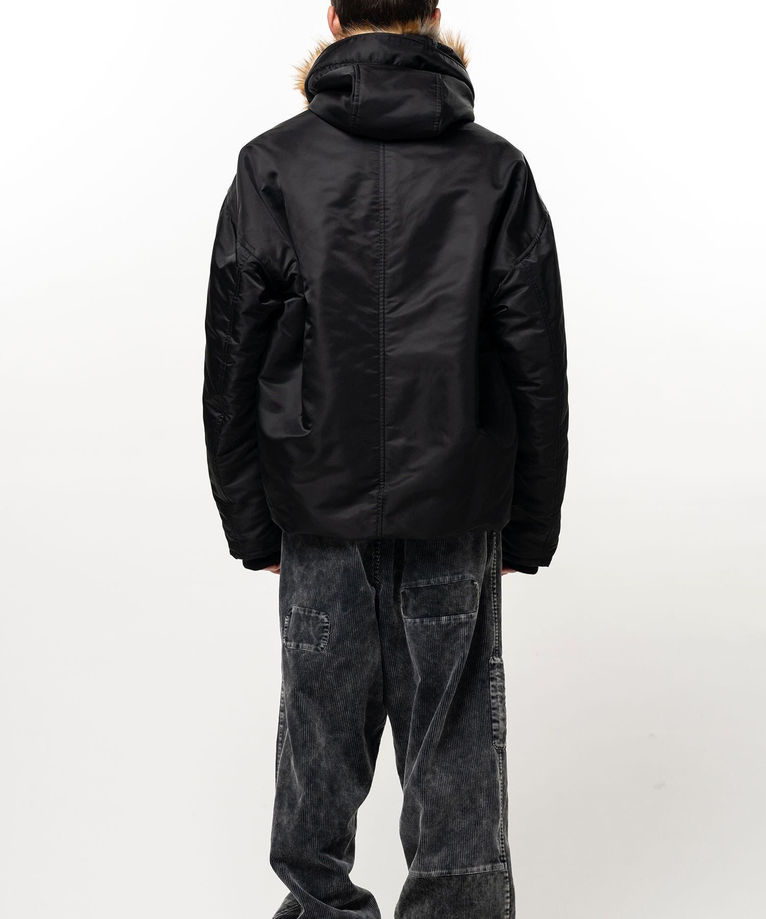 BOTTOM FOLDED HOODED BL Maison MIHARA YASUHIRO