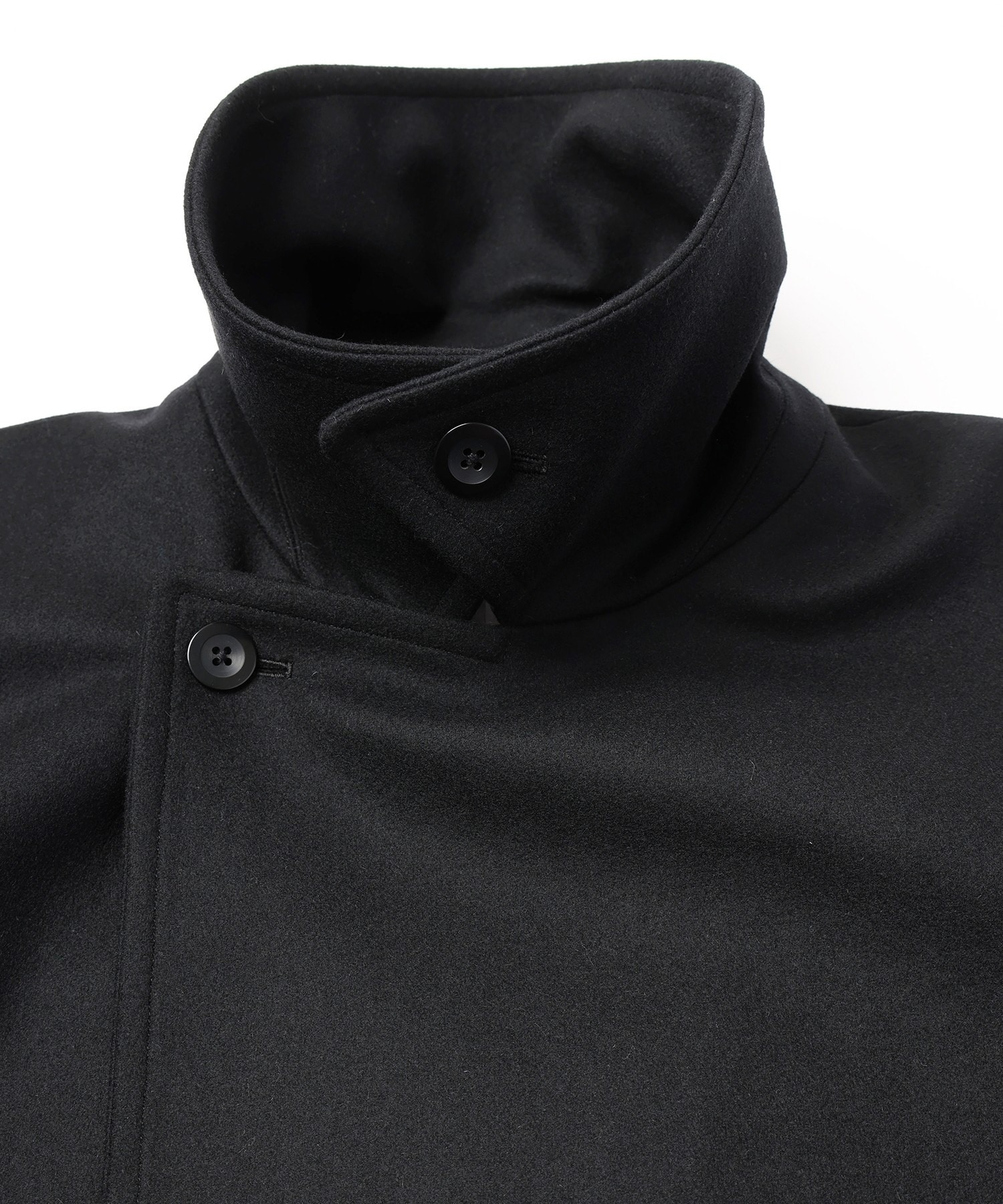 Signature Melton Minimal Tie Locken Long Coat CULLNI