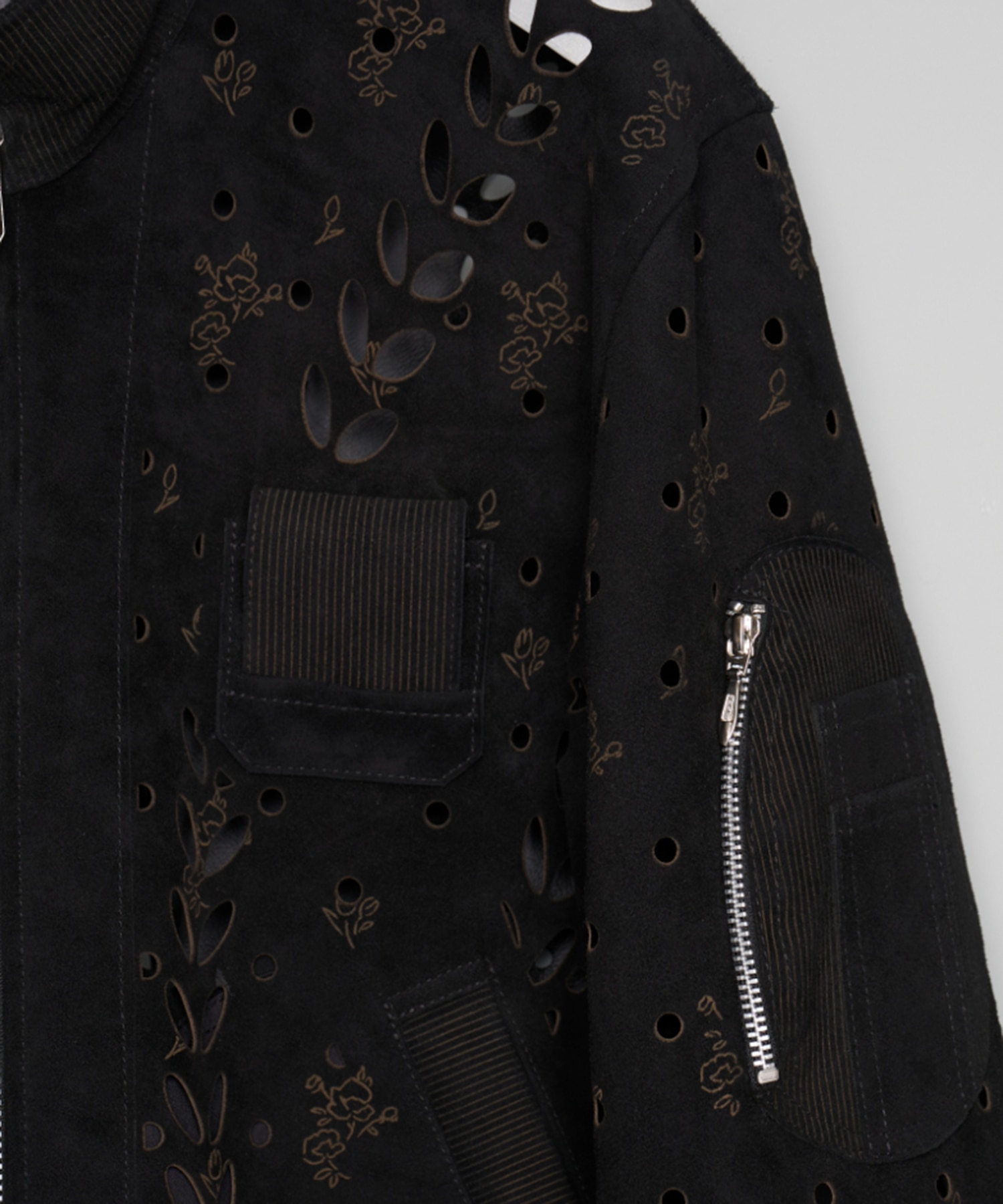 IVY HOLE LEATHER FLIGHT JACKET MASU