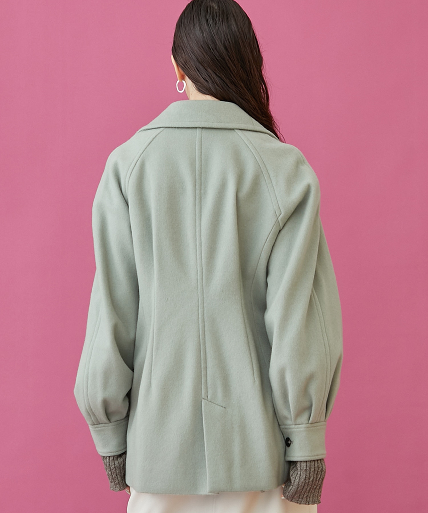 フォルムシェイプショートコート(1 GREEN): INella: WOMENS｜ STUDIOUS ONLINE公式通販サイト