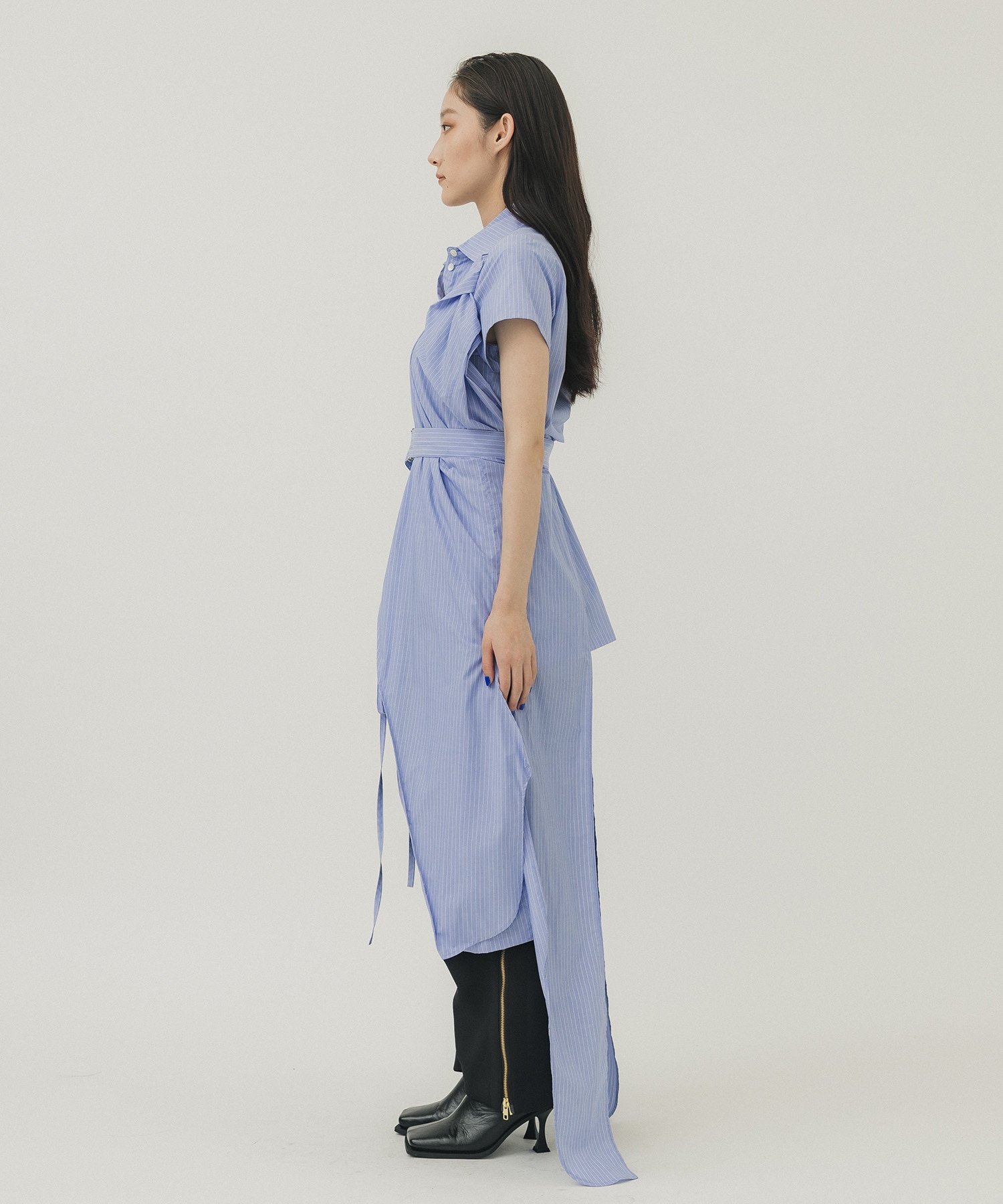 Casha-coeur shirts(FREE BLUE): AKIKOAOKI: WOMENS｜ STUDIOUS ONLINE