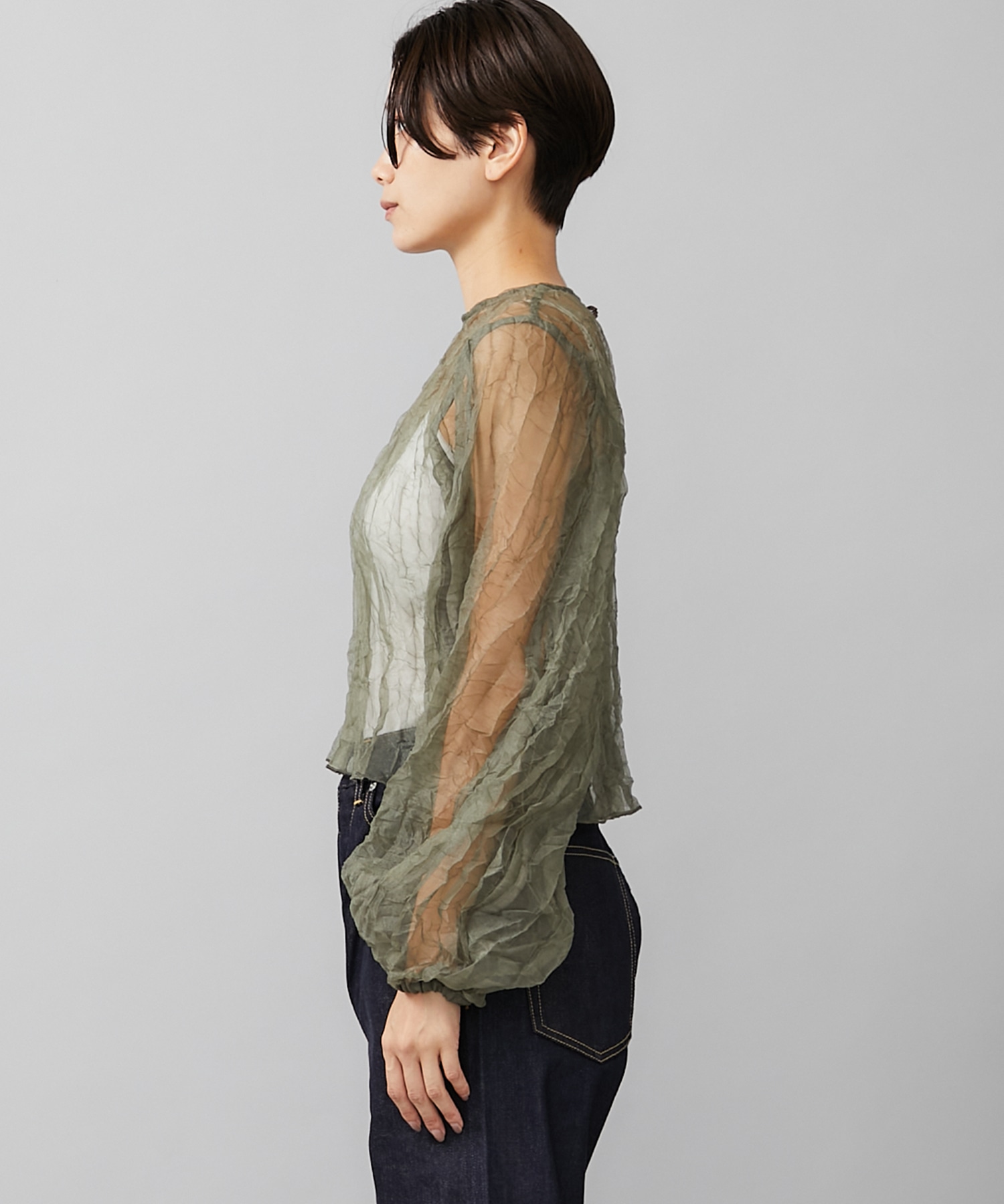 LEINWANDE Recycle Organdy Pleats Top | camillevieraservices.com