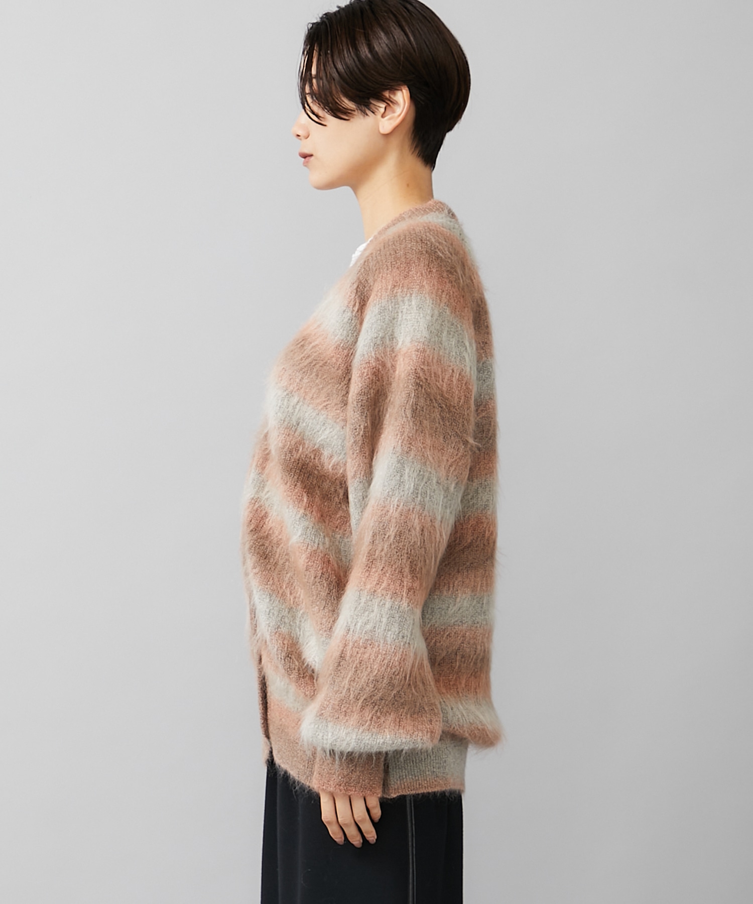 gradation mohair cardigan