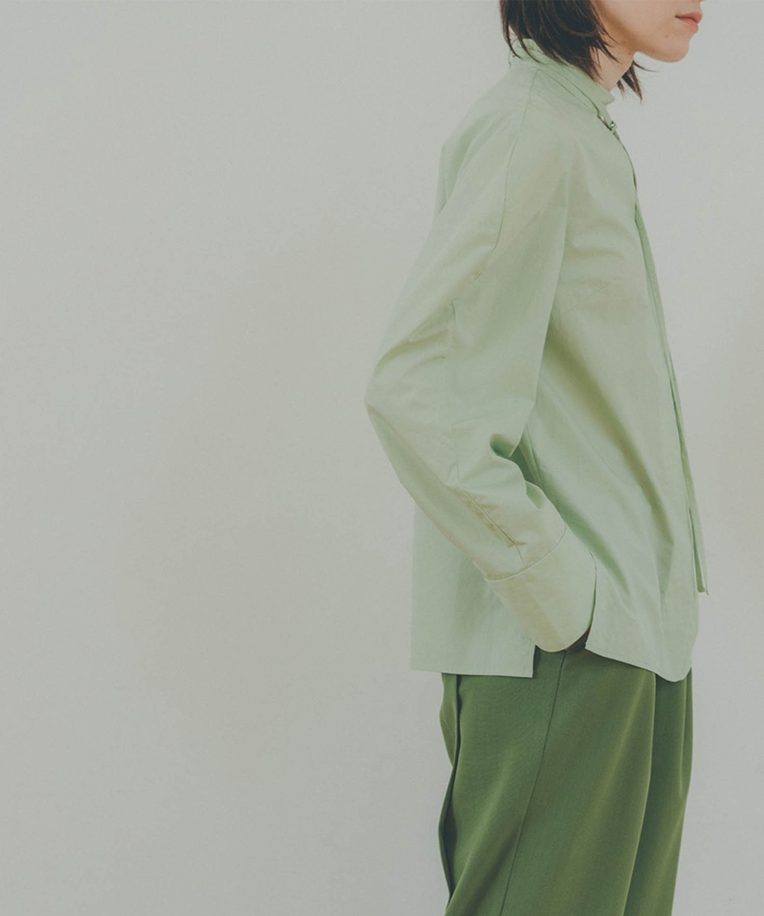 コンストラクションスリーブトップス CLANE