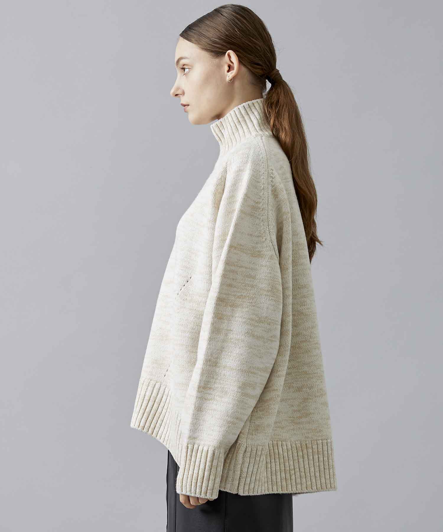 ゆったり柔らか CINOH HI-NECK KNIT | cristinalemehaute.com.ar