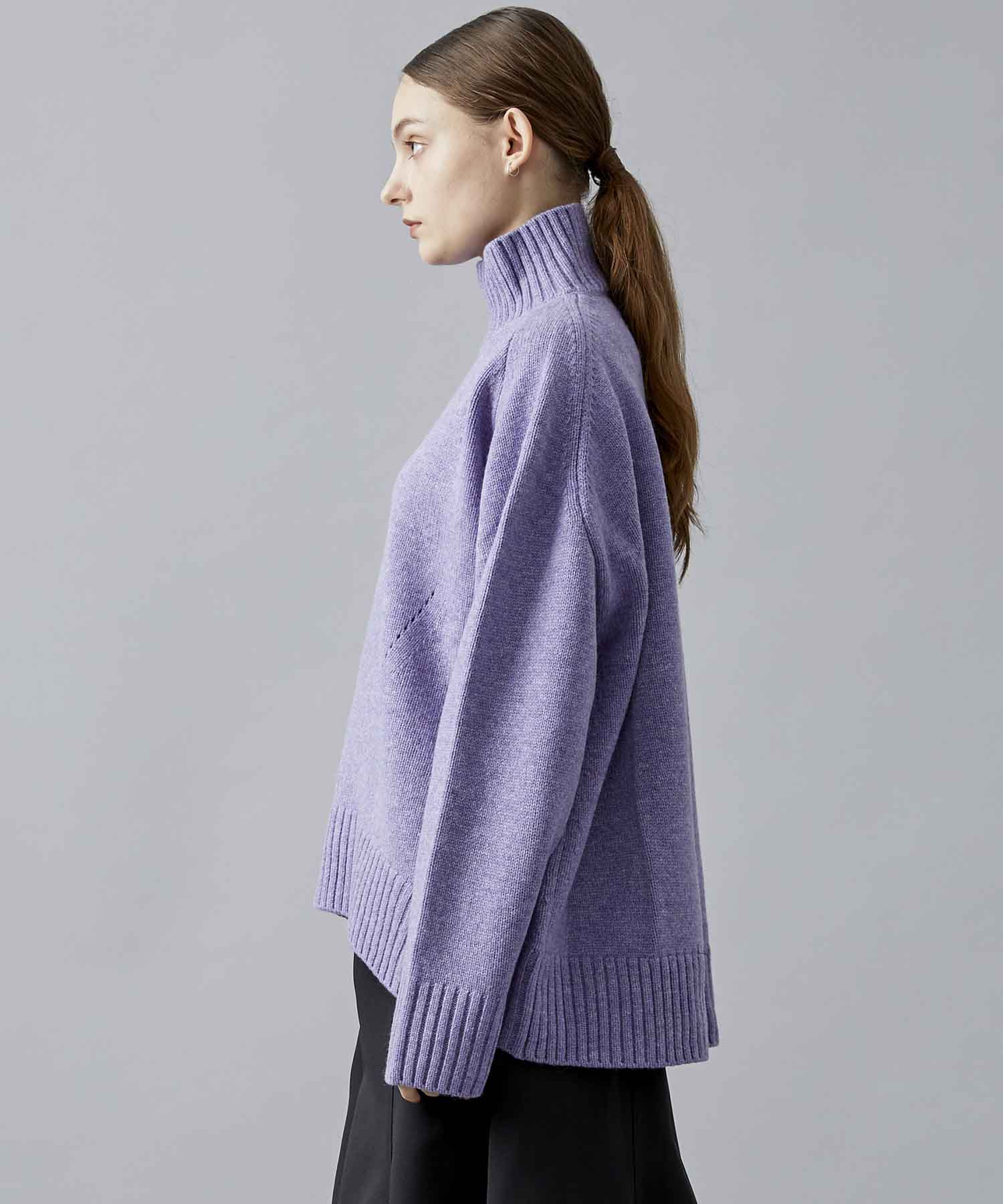 CINOH - CINOH 18AW 38 WOOL OVERSIZE HI NECK KNITの+karuniamitra.co.id