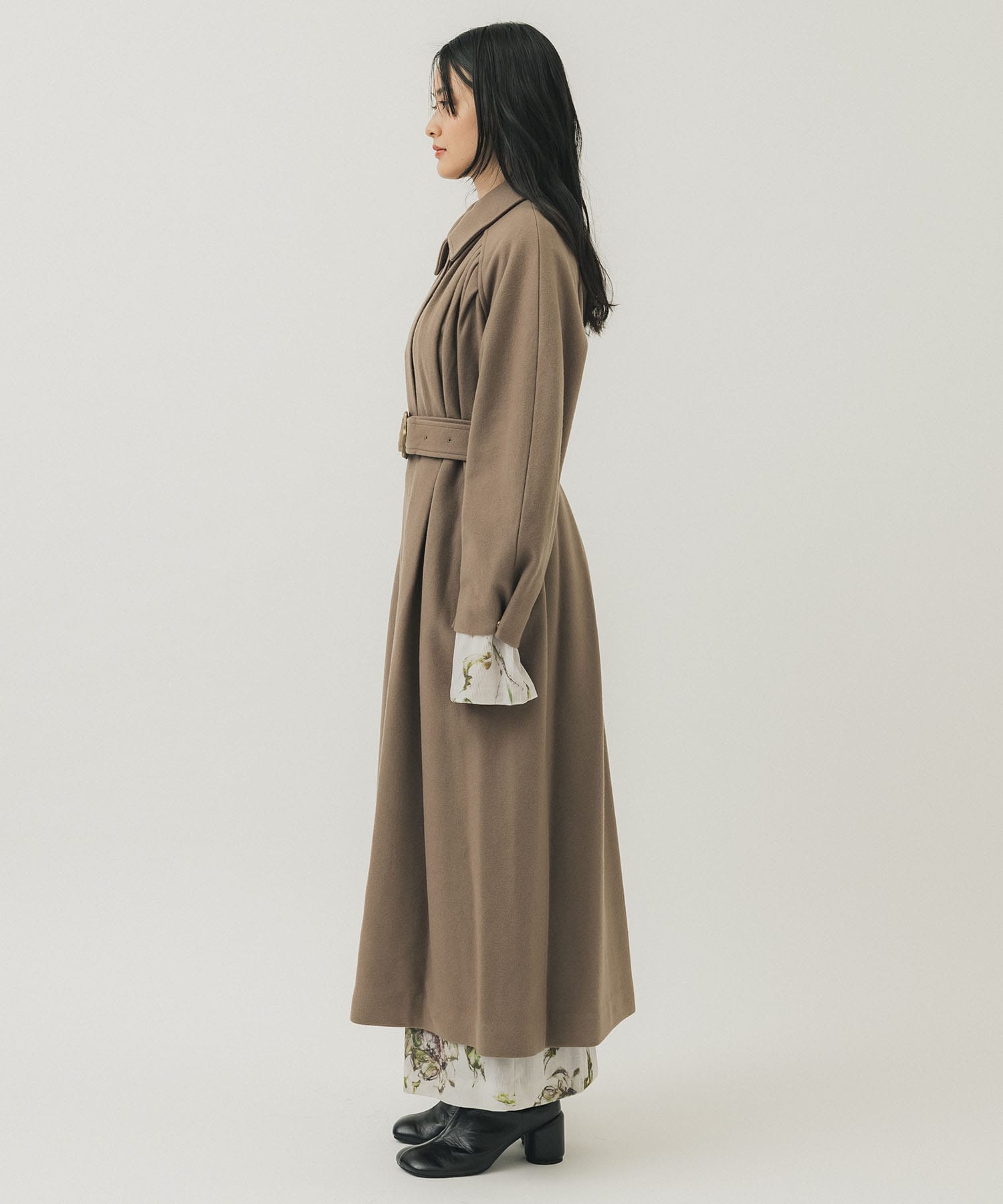 アメリAmeri UND FRONT GATHER OPEN SLEEVE COAT