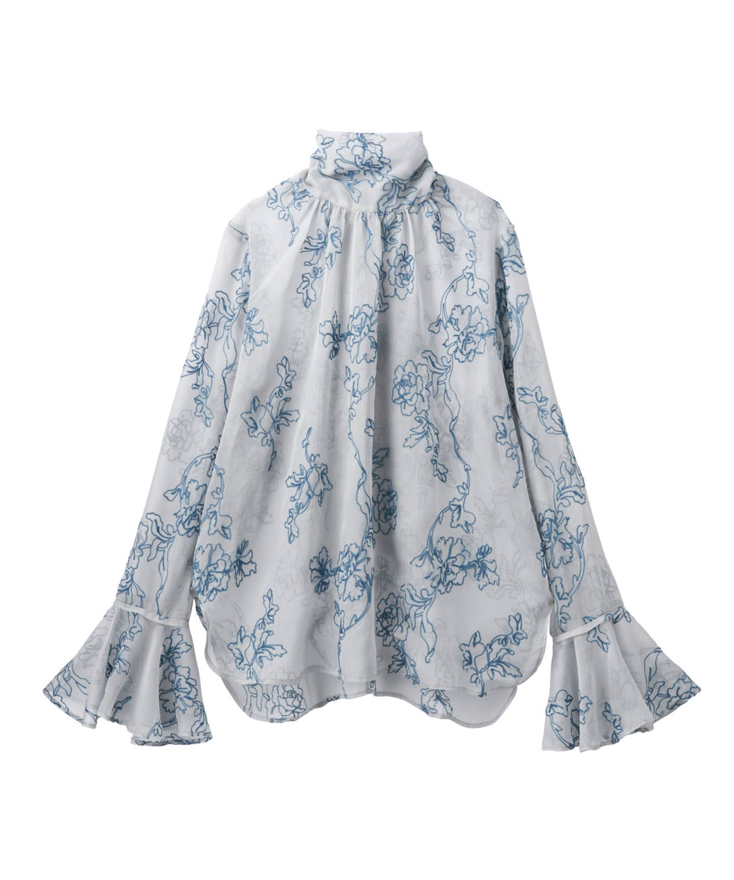 embroidery sheer blouse KnuthMarf