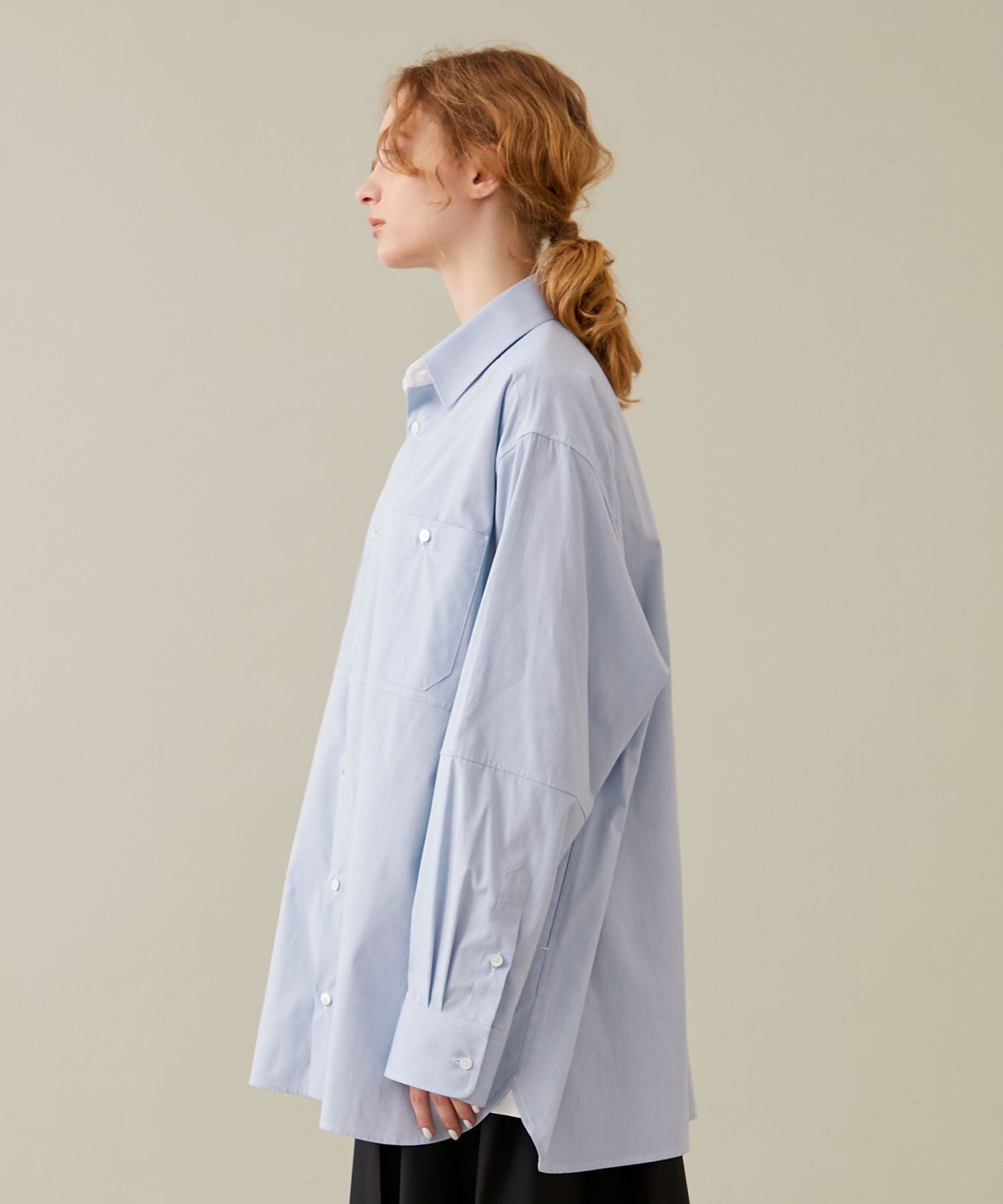 Oversized Shirt(1 BLUE): TARO HORIUCHI: WOMENS｜ STUDIOUS ONLINE