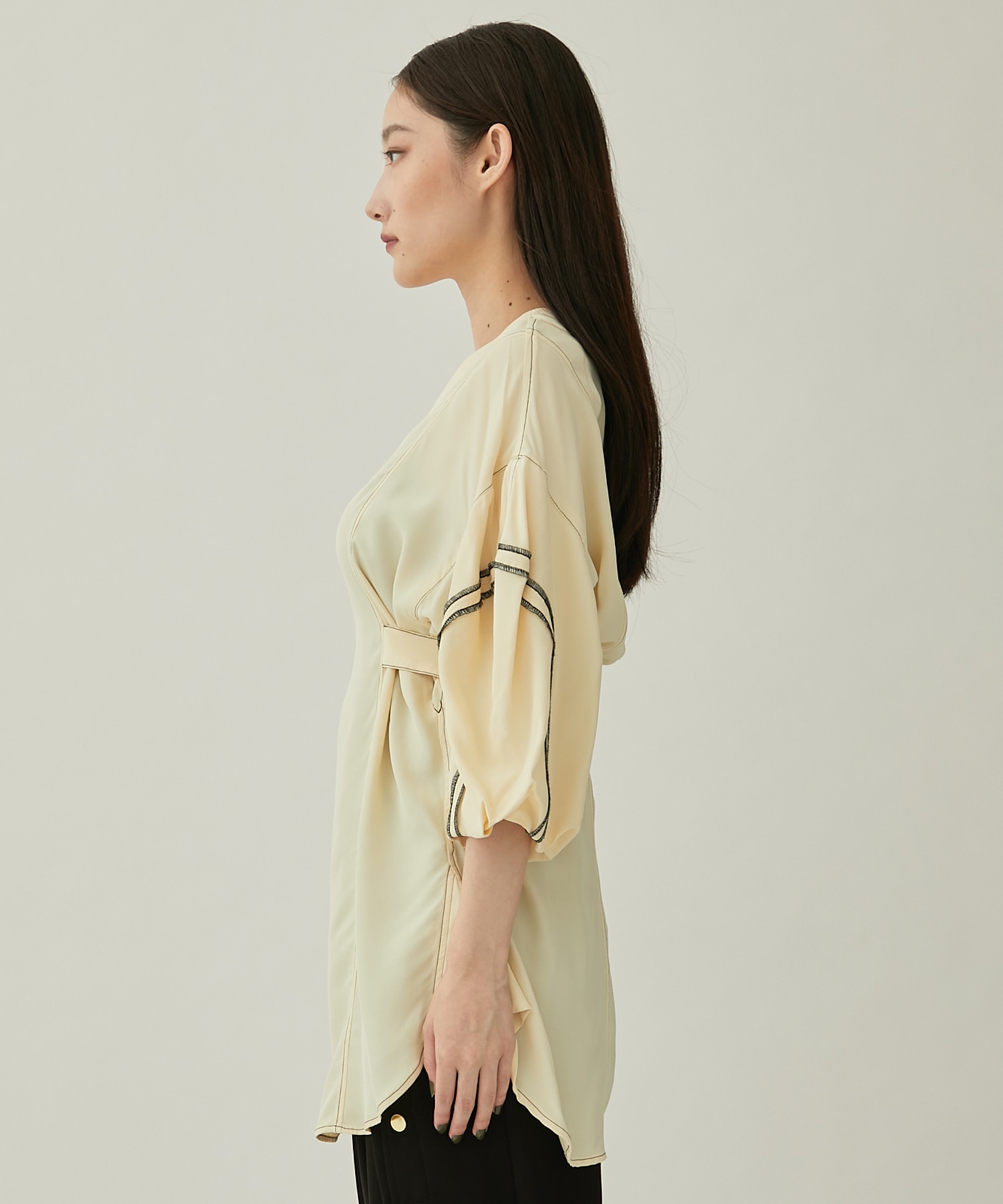 別注〉バルーンスリーブトップス(FREE BEIGE): AKIKOAOKI: WOMENS