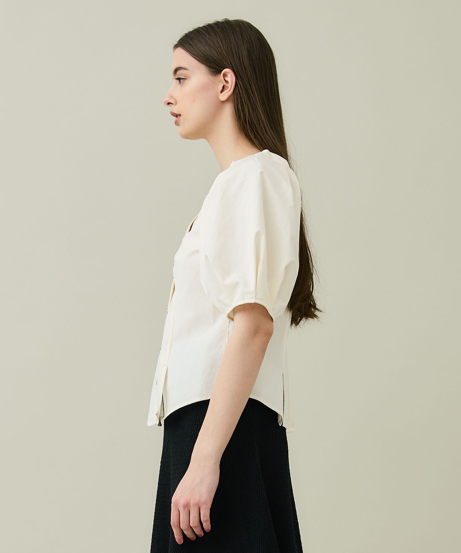 Two Fabric Combinated Blouse rito structure