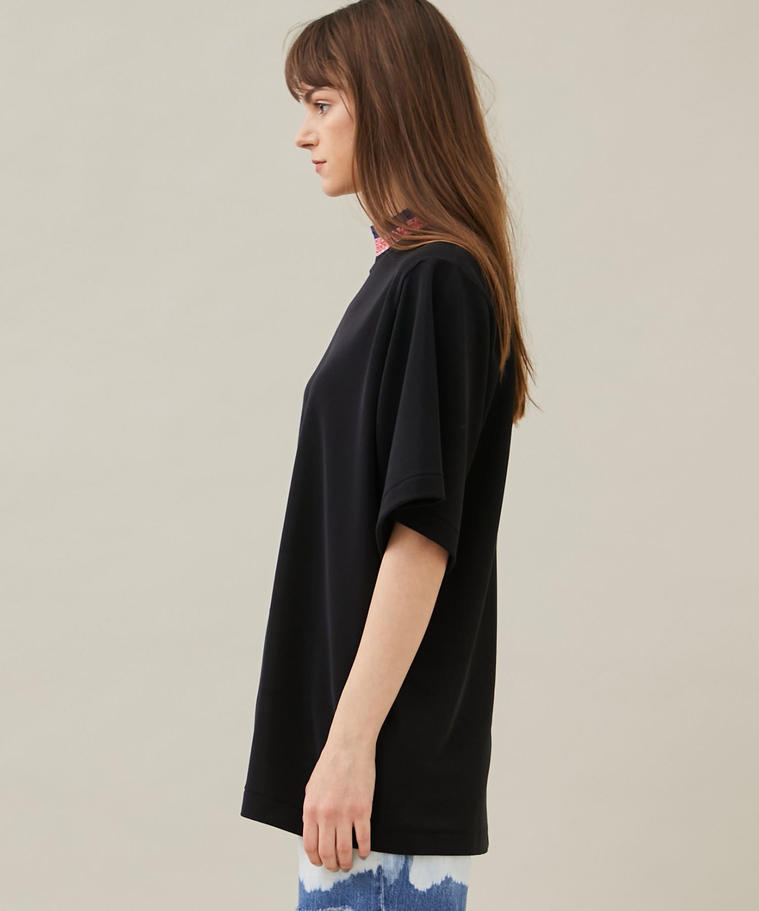 Code pique jersey top(36 BLACK): TOGA PULLA: WOMENS｜ STUDIOUS