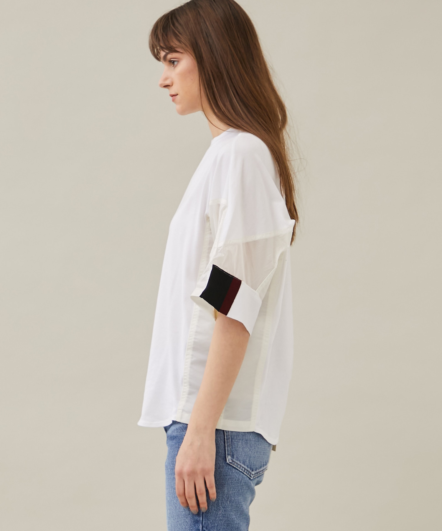 Cotton jersey T-shirt(S WHITE): TOGA PULLA: WOMENS｜ STUDIOUS