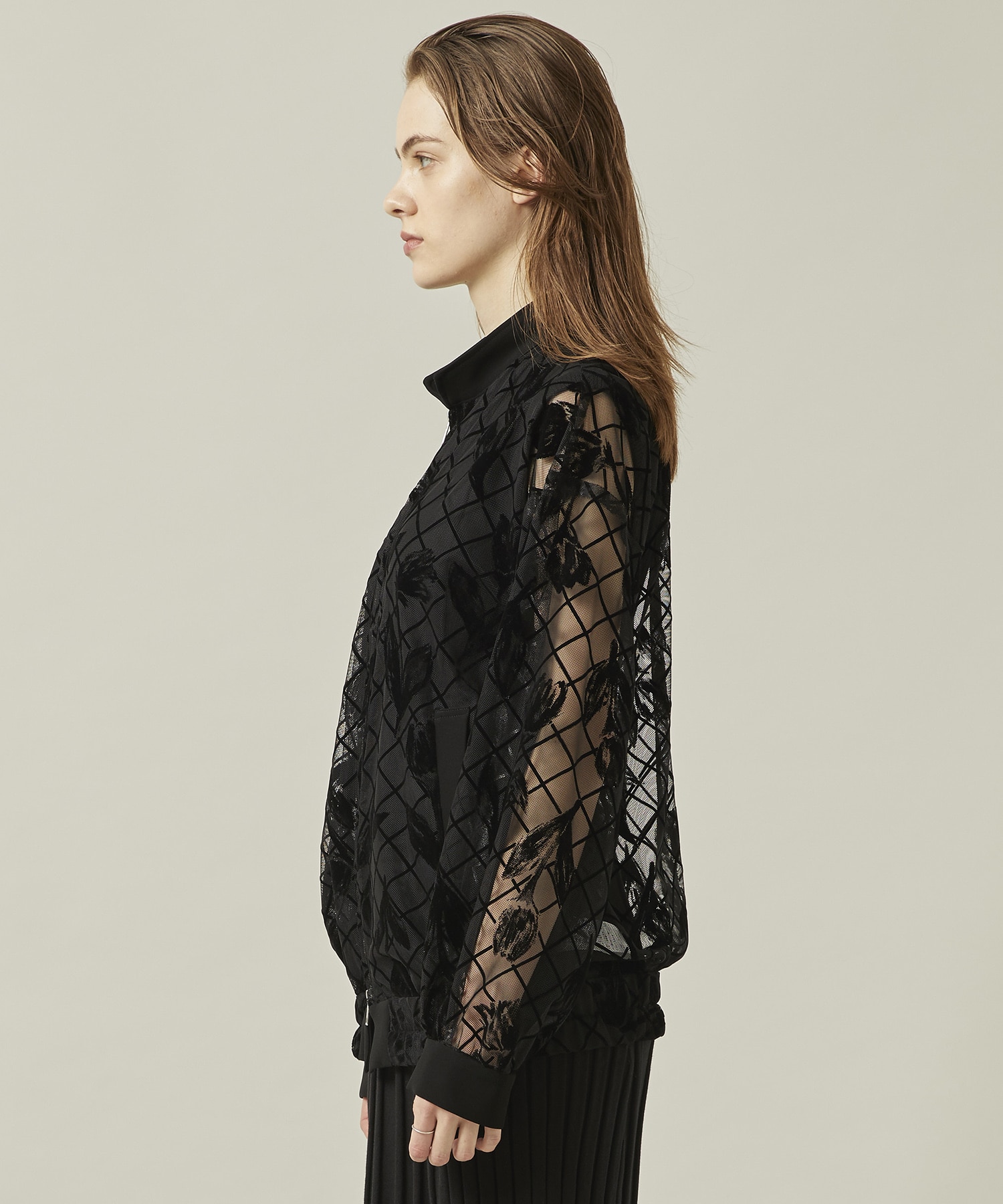 FLOCKING BLOUSON(1 BLACK): LOKITHO: WOMENS｜ STUDIOUS ONLINE公式