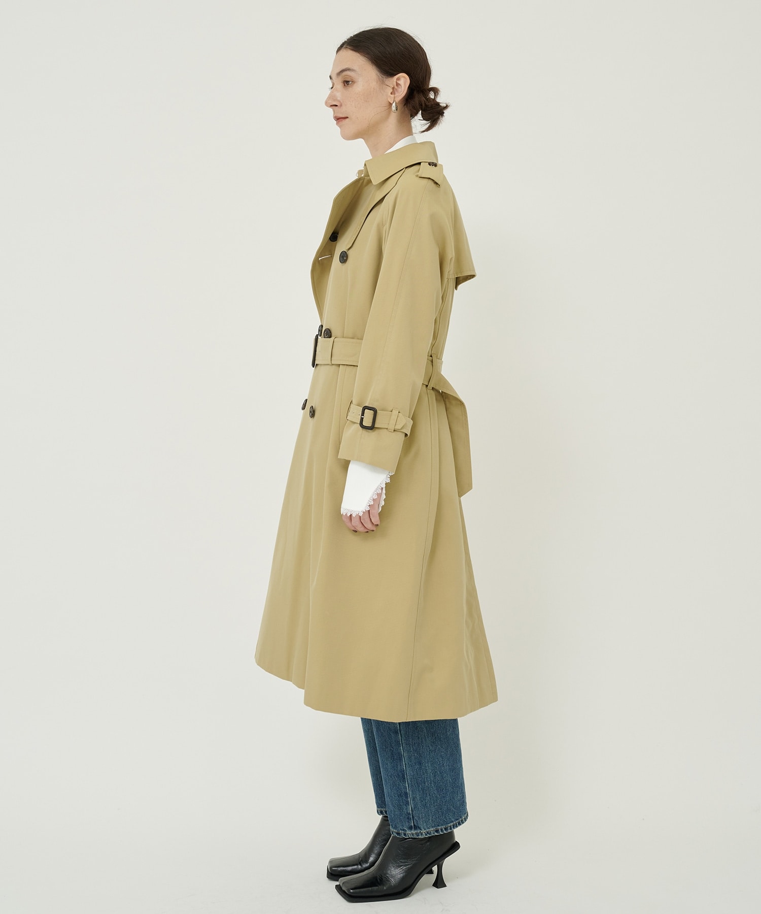 ultimate pima THE / a trench coat(M BEIGE): beautiful people 