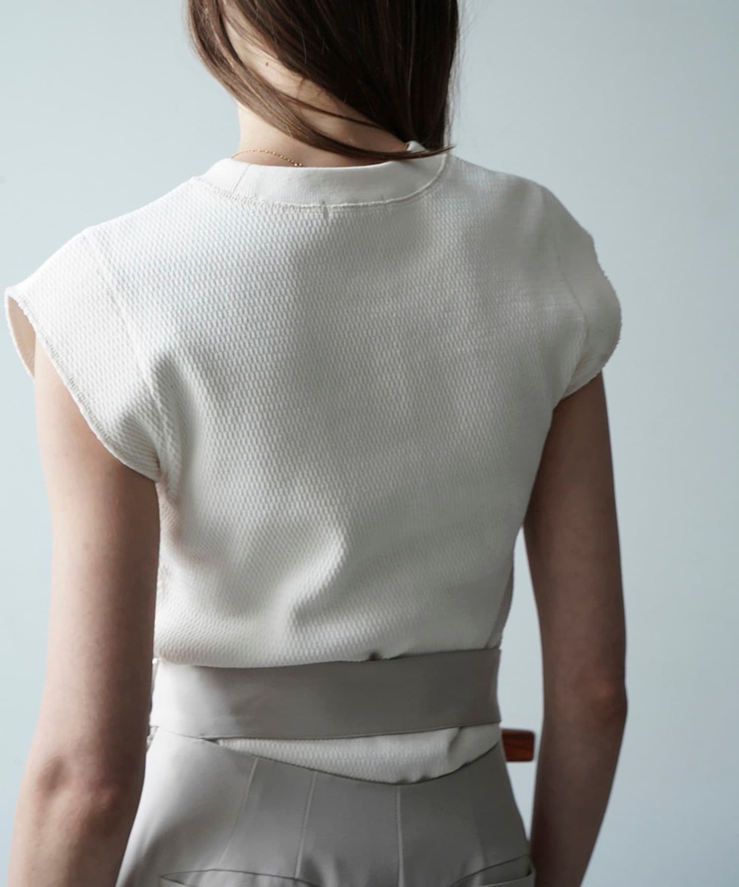 THERMAL NO SLEEVE TOPS(1 IVORY): CLANE: WOMENS｜ STUDIOUS ONLINE 