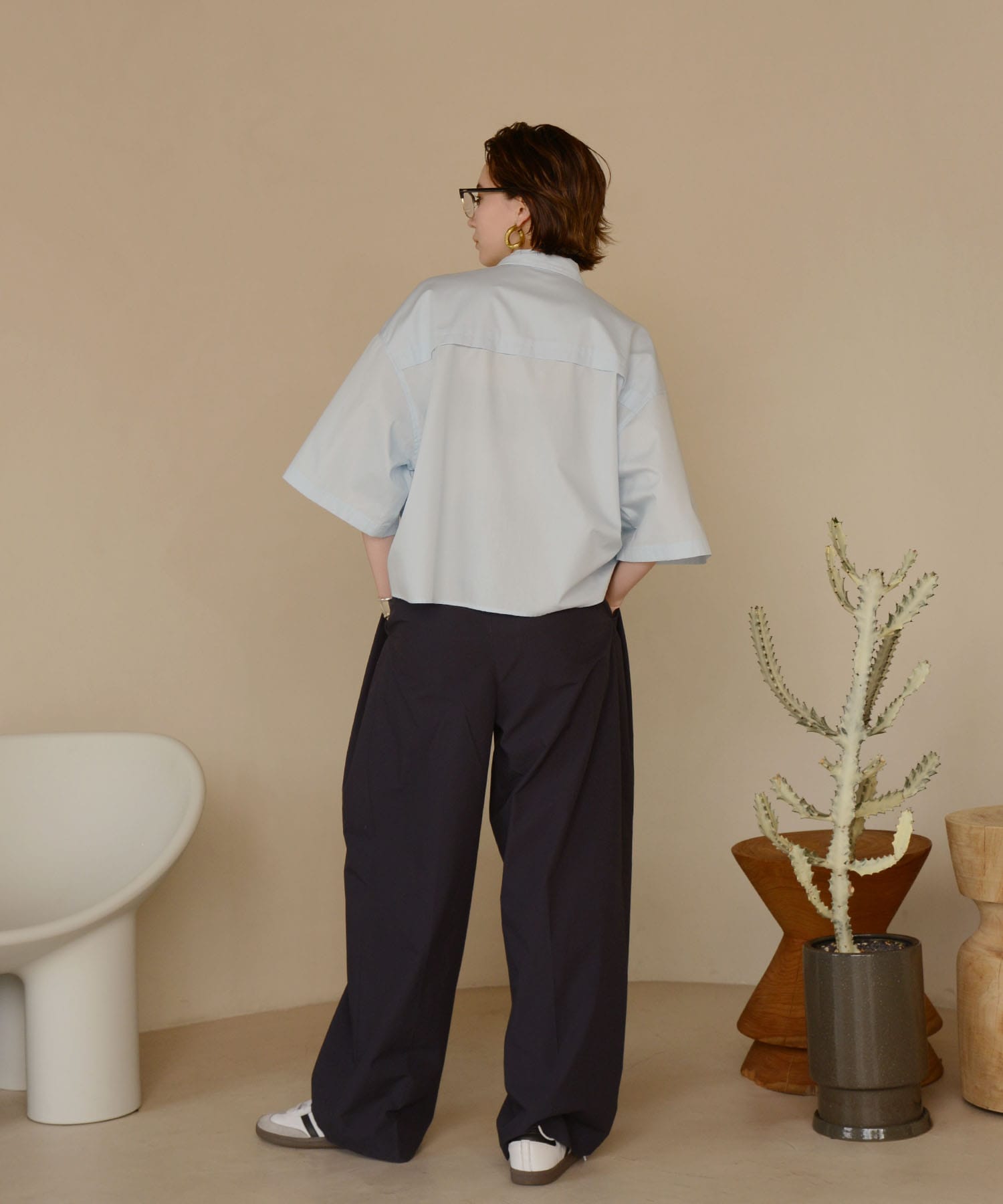 Wベルトタックボリュームパンツ MATURED