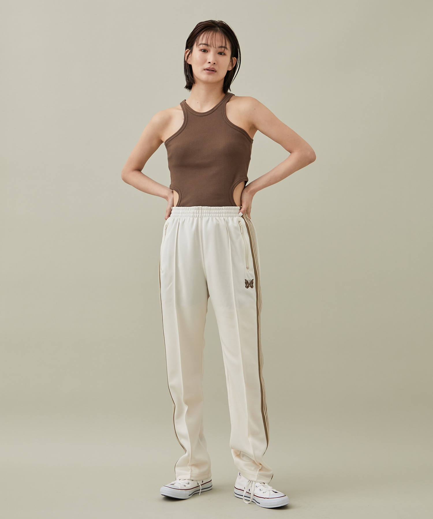 別注〉Track Pant NARROW(XS IVORY): Needles: WOMENS｜ STUDIOUS ...