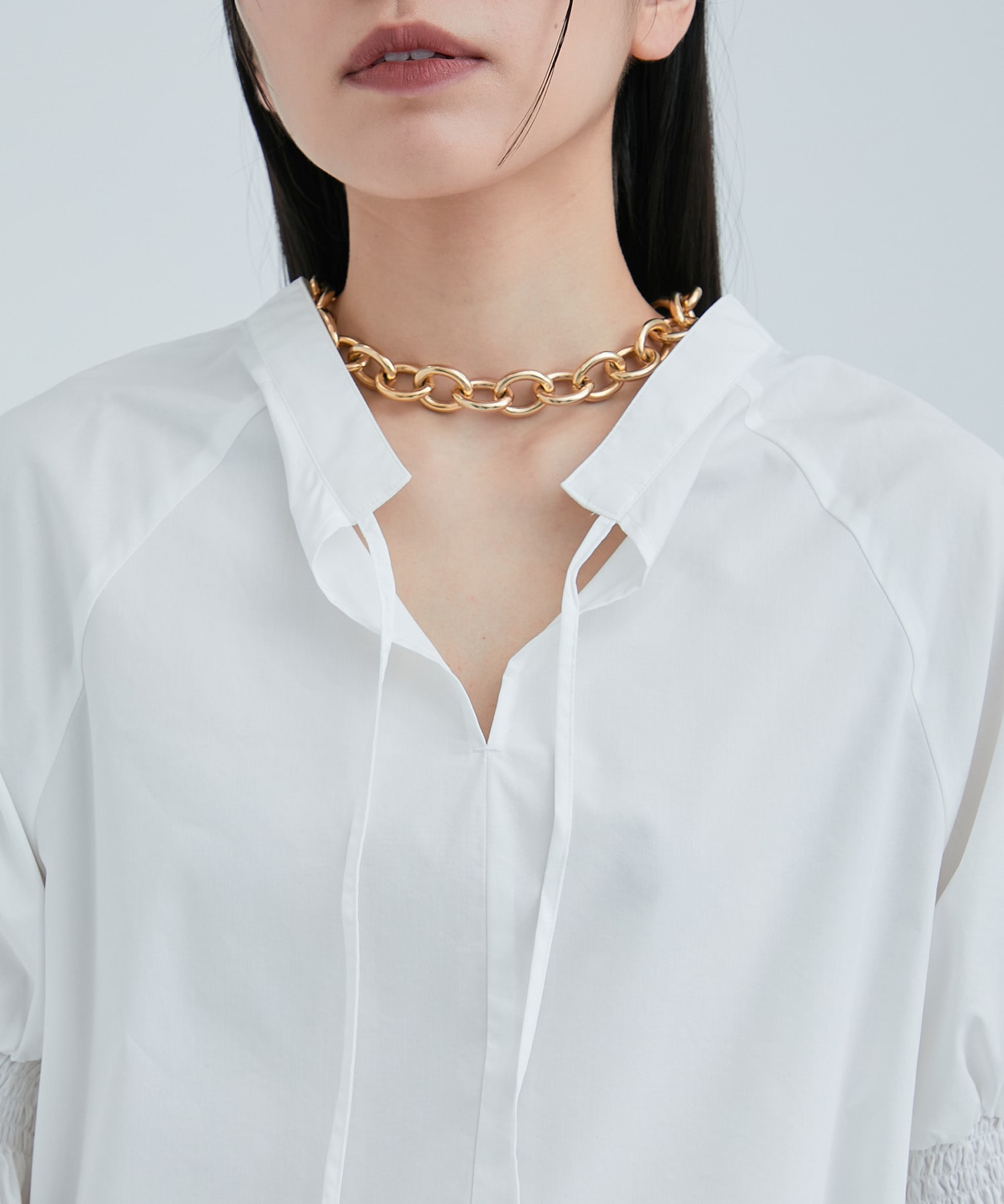 2WAY Candy Sleeve Shirt(FREE OFF WHITE): STUDIOUS: WOMENS