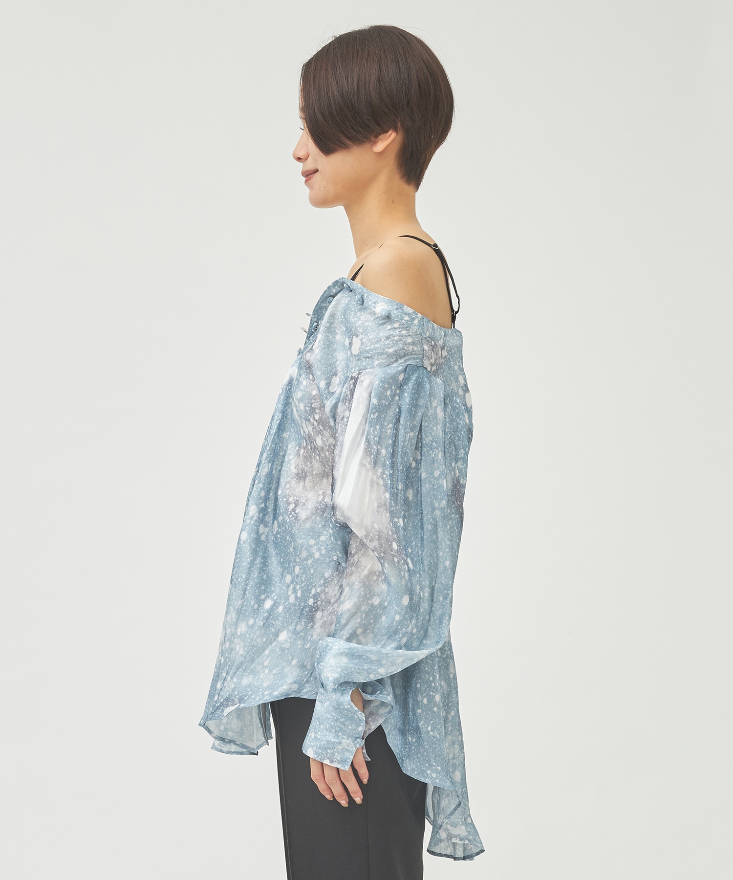 Letter long shirt(FREE BLUE): MURRAL: WOMENS｜ STUDIOUS ONLINE公式