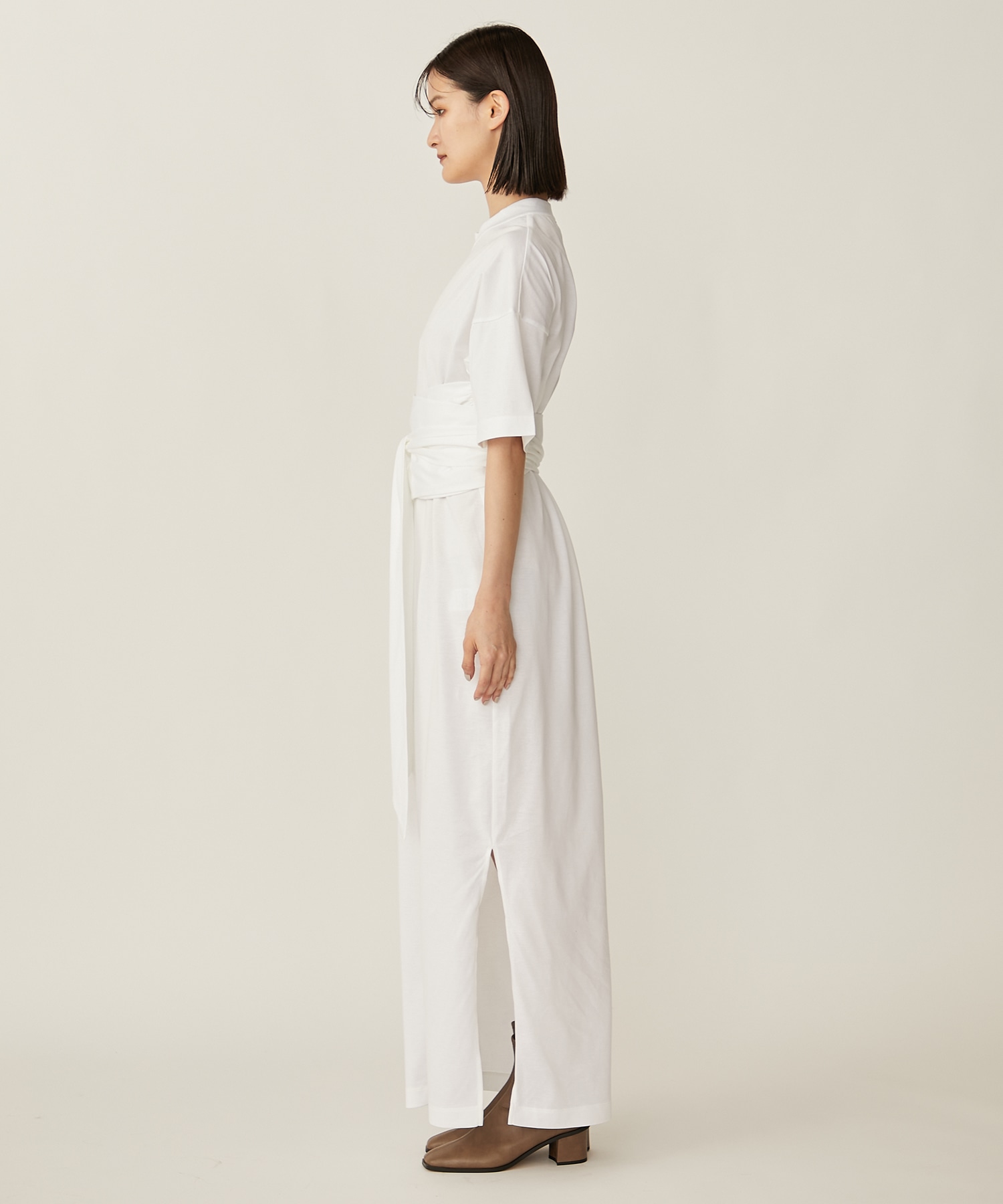 Suvin Cotton Jersey Dress(1 WHITE): Mame Kurogouchi: WOMENS