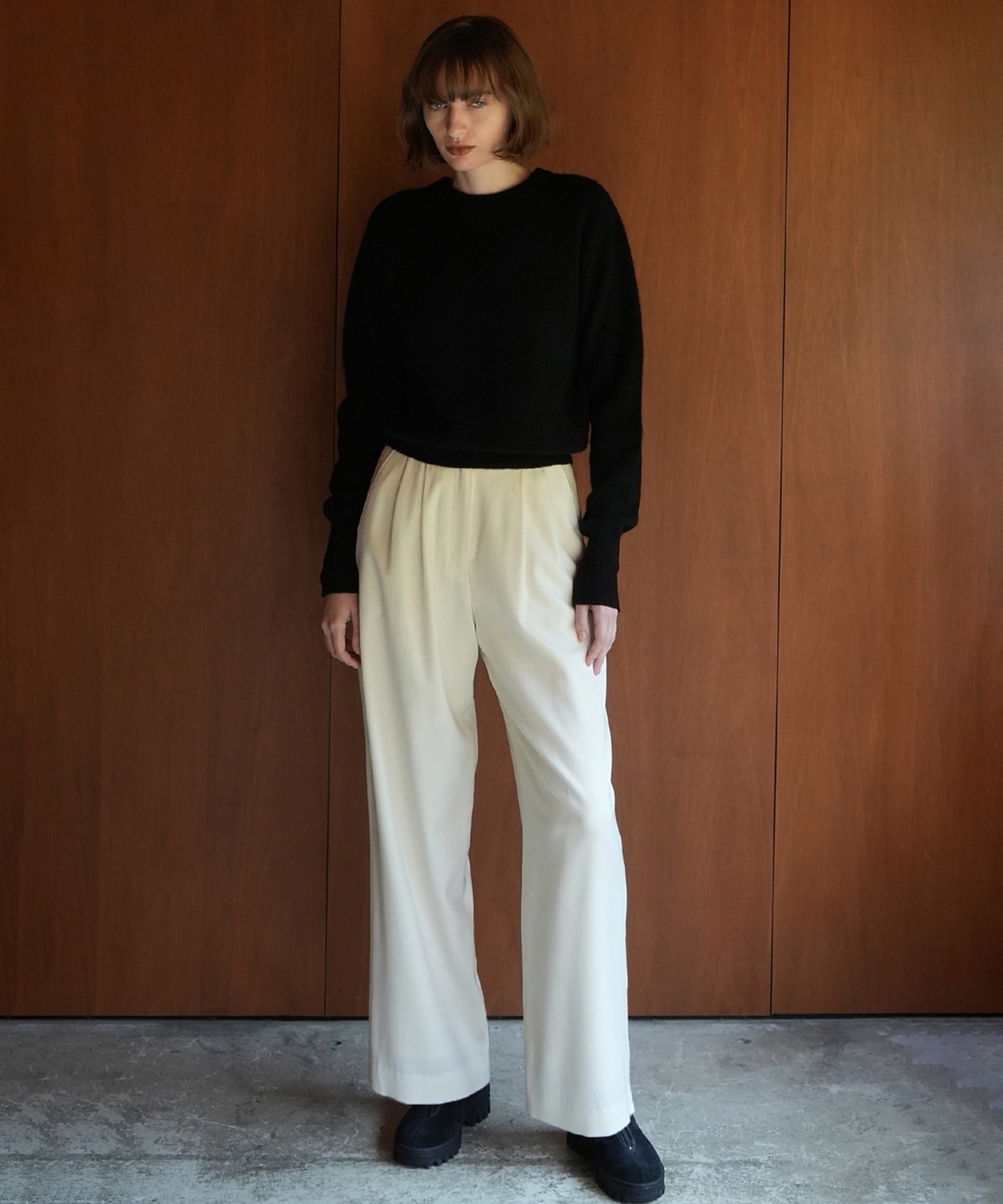 低価SALECLANE YAK KNIT TOPS ニット/セーター