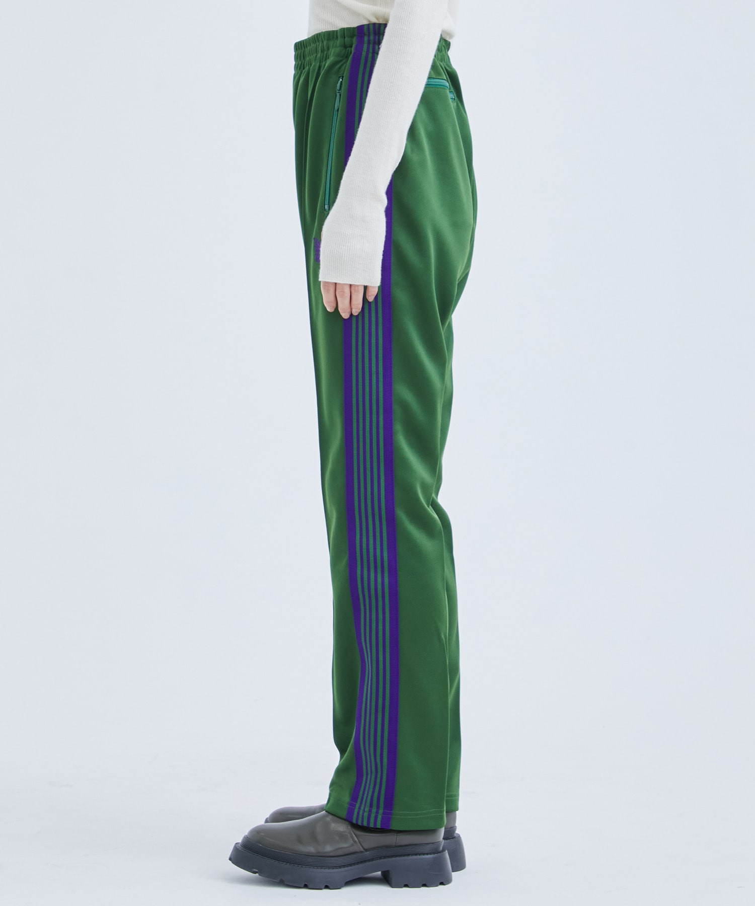 Track Pant - Poly Smooth(XS GREEN): Needles: WOMENS｜ STUDIOUS 