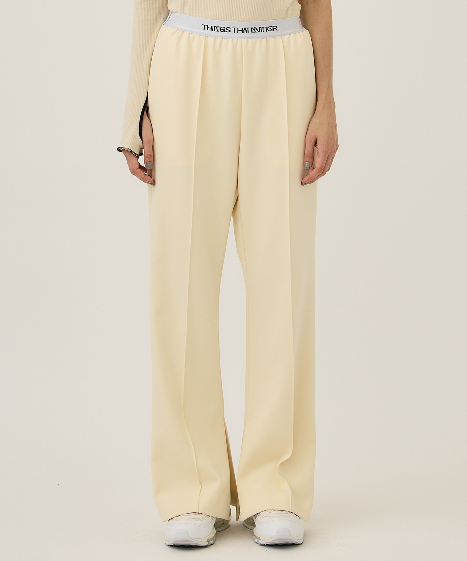 NEW SCUBA JERSEY PANTS(1 IVORY): THINGS THAT MATTER: WOMENS