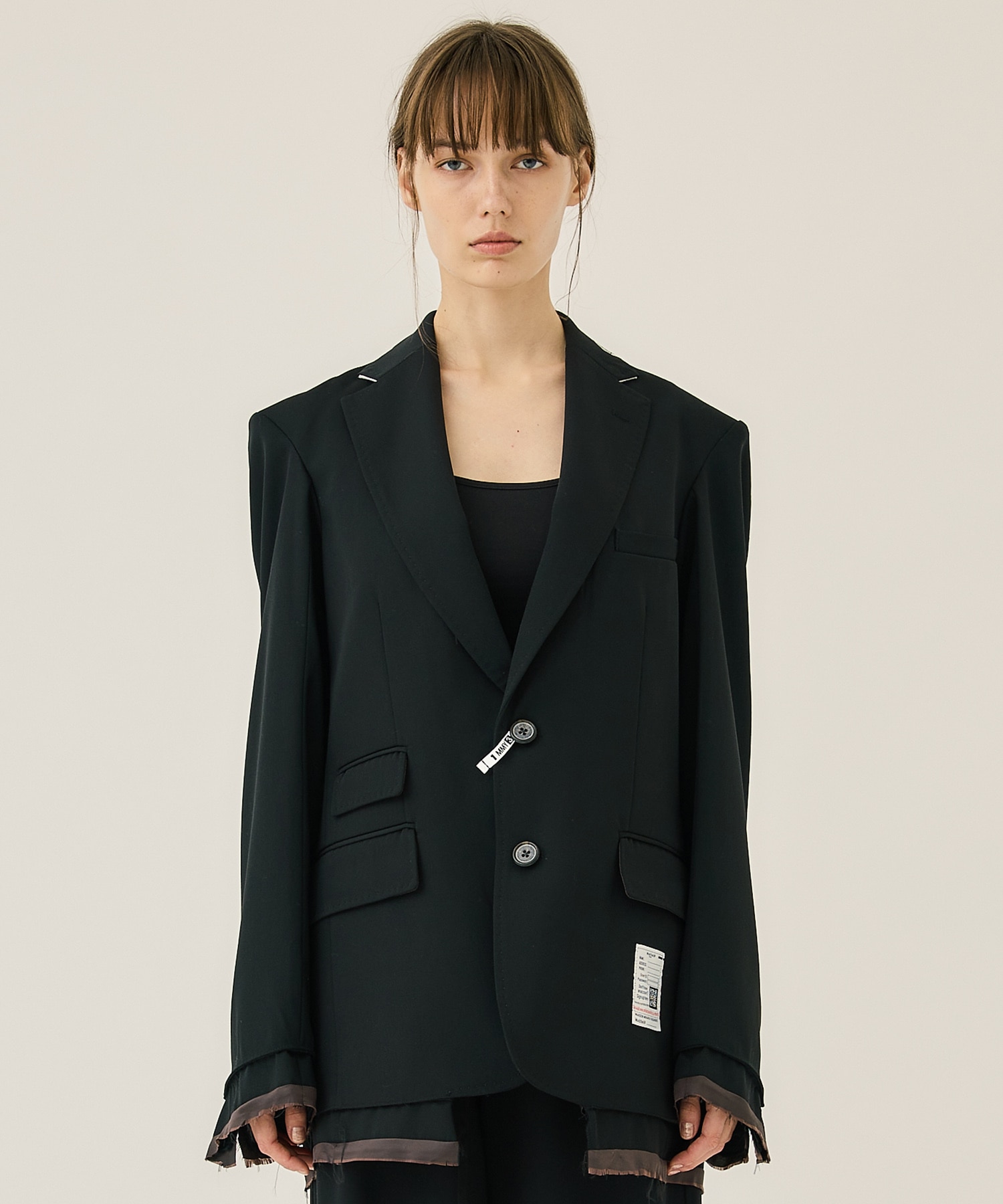 T/W Back Satin Blazer Maison MIHARA YASUHIRO