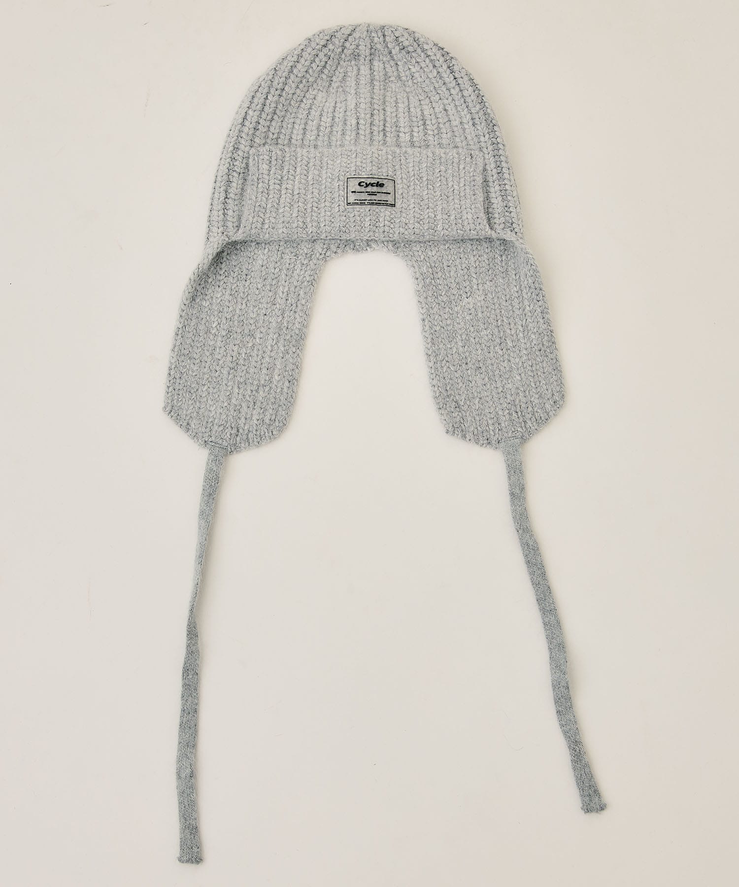 DRAW CODE MOHAIR KNIT CAP(FREE GREY): Cycle: WOMENS｜ STUDIOUS