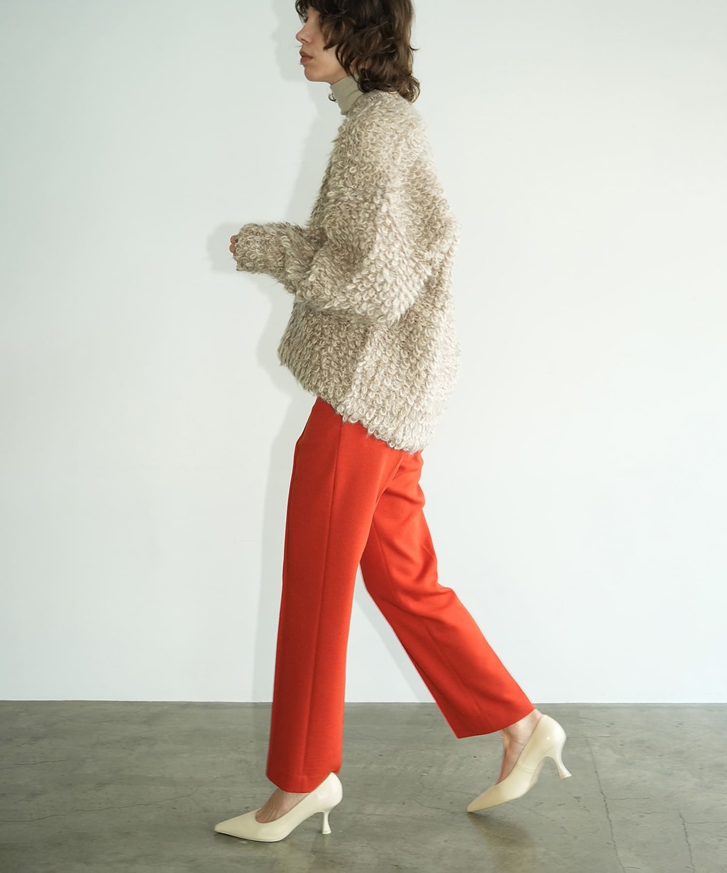 MIX LOOP MOHAIR KNIT TOPS(1 BEIGE): CLANE: WOMENS｜ STUDIOUS