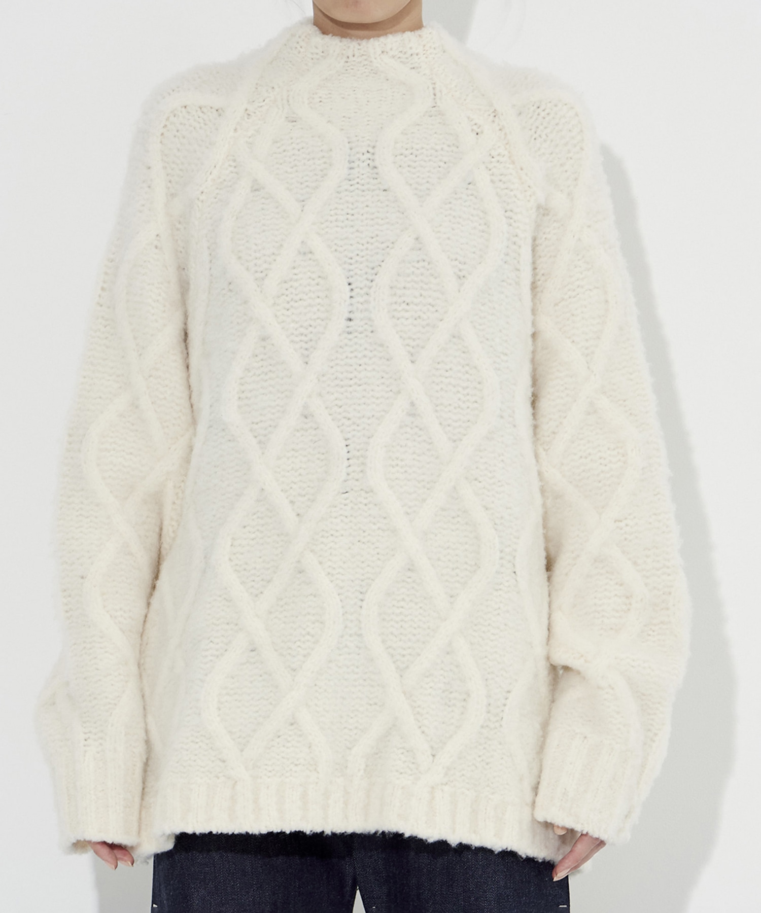 Shadow Cable Knit Top STUDIOUS