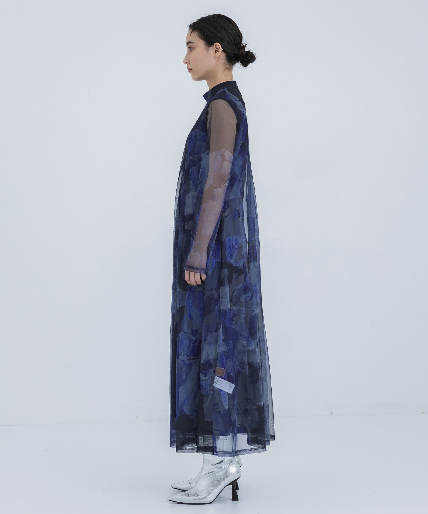 別注UND GYPSUM ART DRESS(S D/BLUE): AMERI: WOMENS｜ STUDIOUS